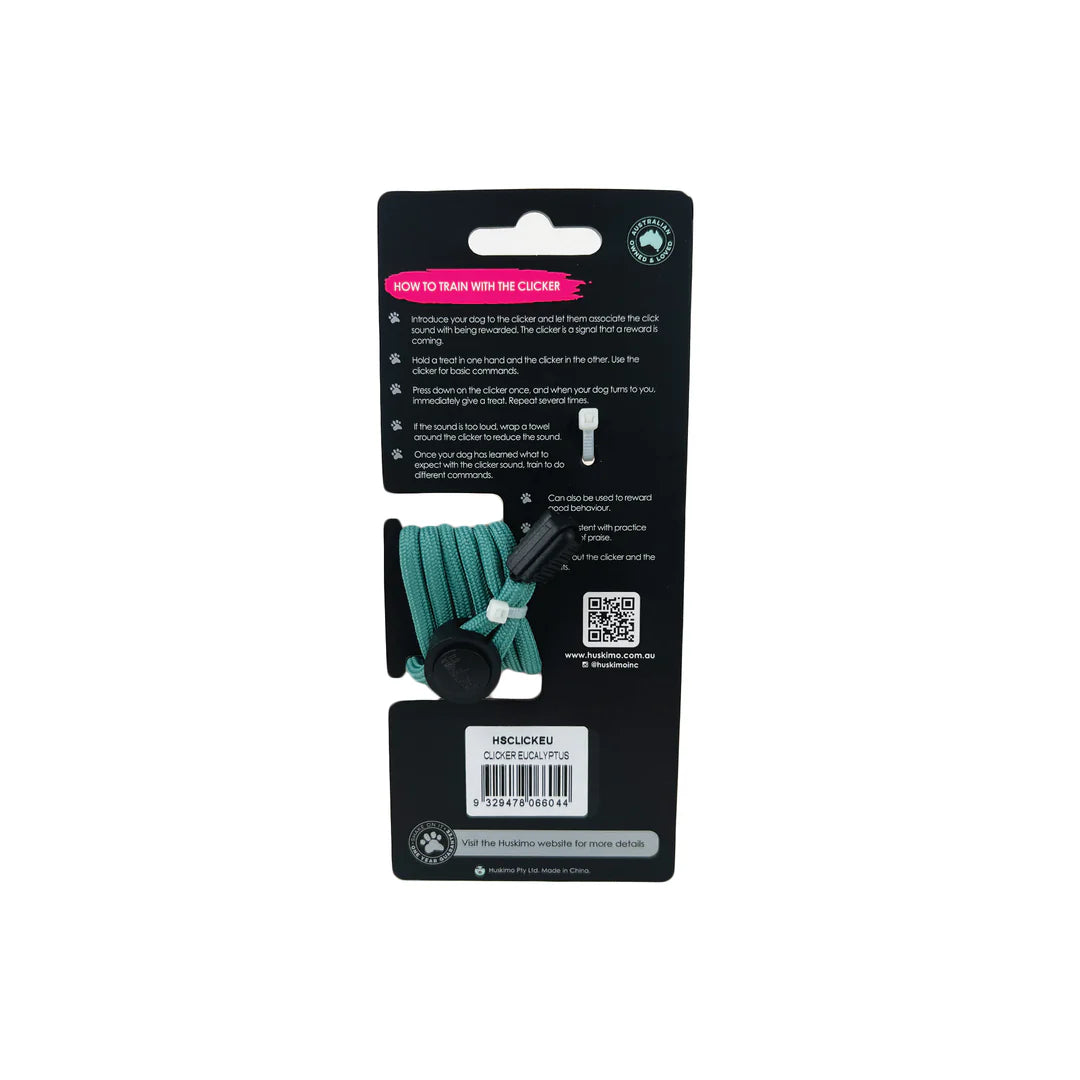 Huskimo Specialist Dog Training Clicker Eucalyptus
