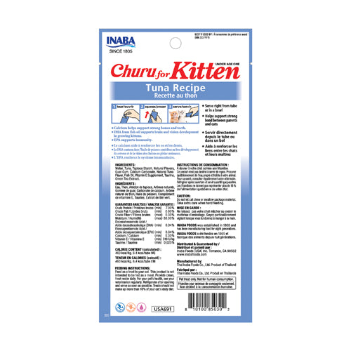 INABA Churu for Kitten Tuna Recipe