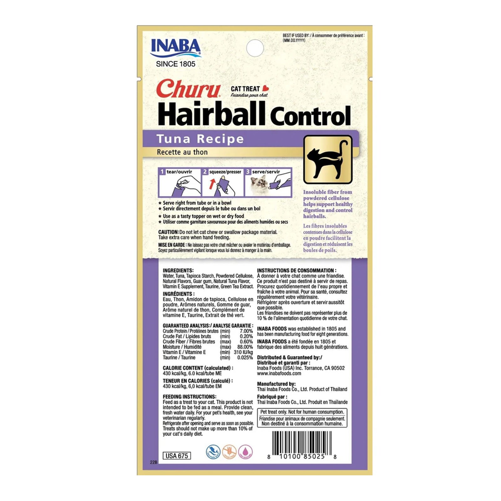 INABA Churu Hairball Control Tuna Recipe
