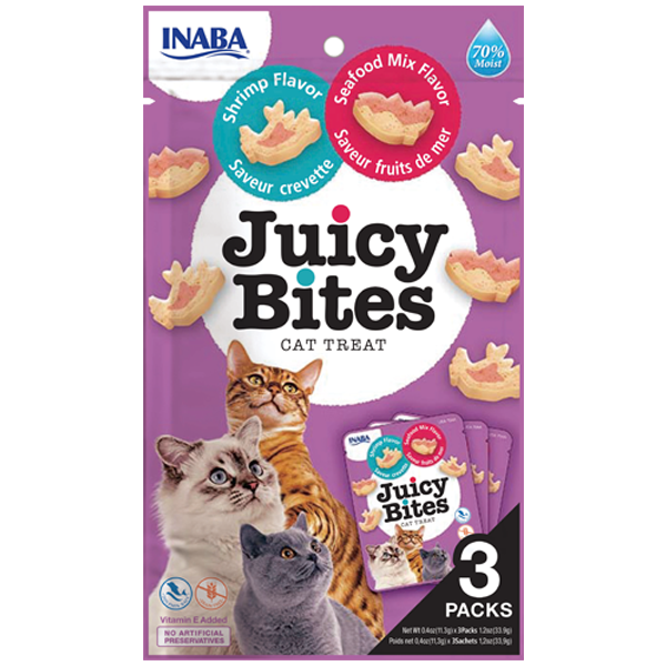 INABA Juicy Bites Shrimp & Seafood Mix Flavor
