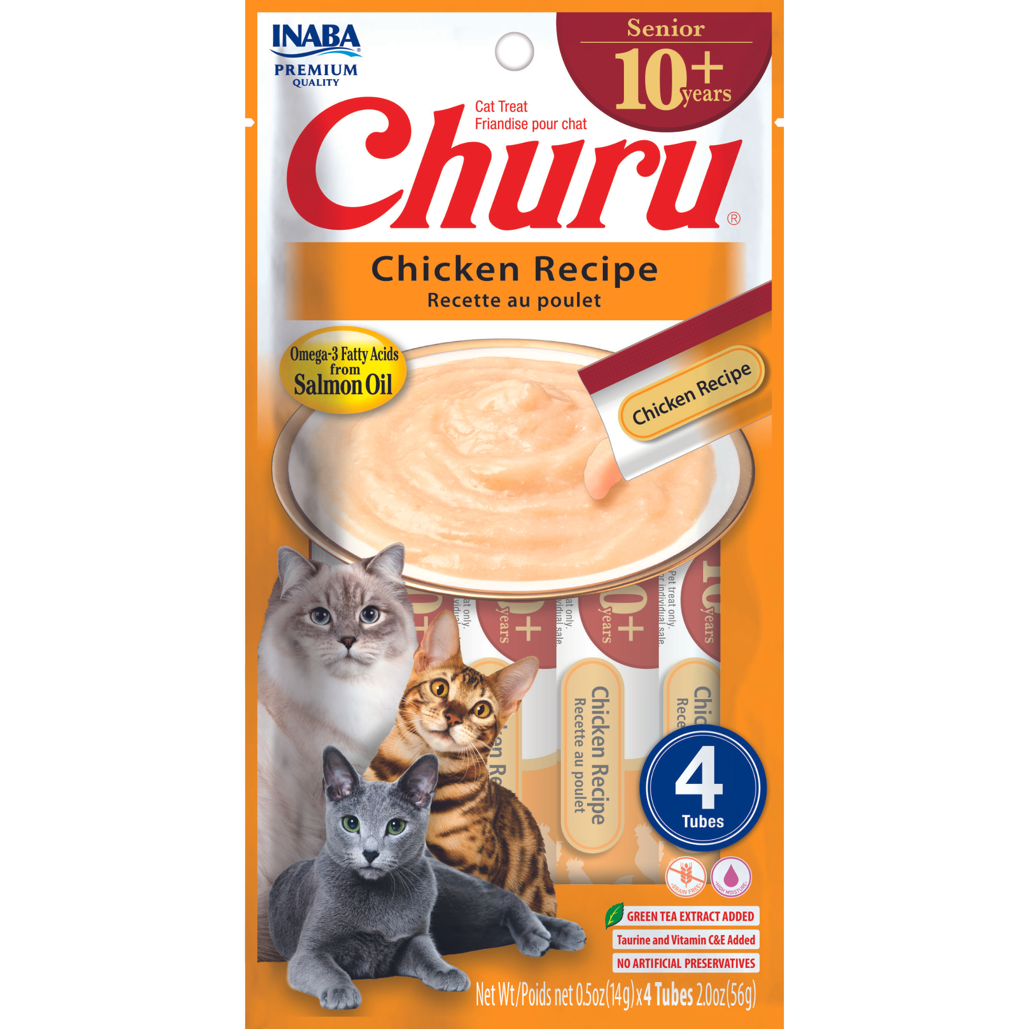 INABA Churu for Senior Cat 10+ Chicken Recipe