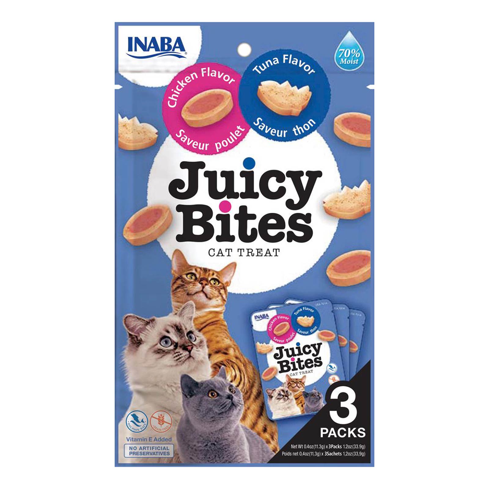 INABA Juicy Bites Tuna & Chicken Flavor