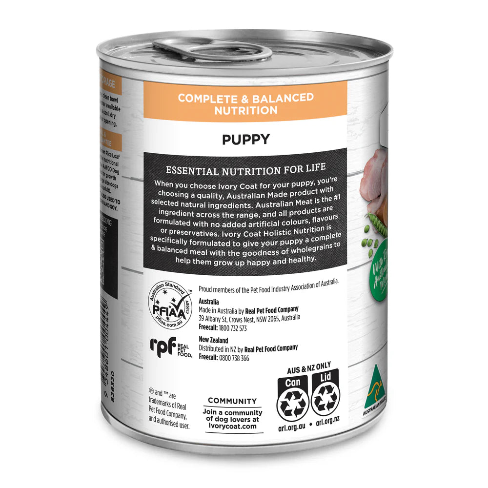 Ivory Coat Puppy Chicken And Brown Rice Loaf 400g