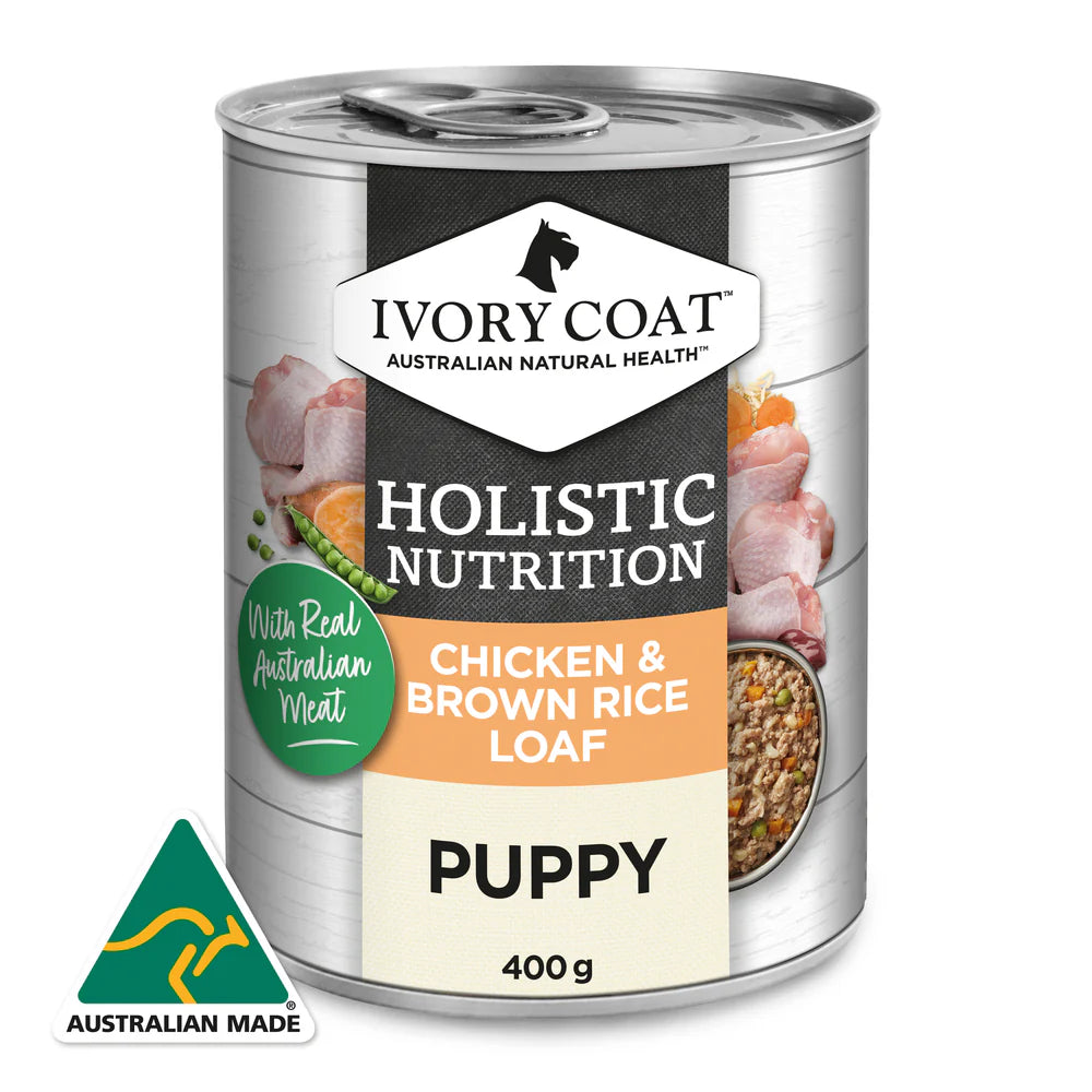 Ivory Coat Puppy Chicken And Brown Rice Loaf 400g