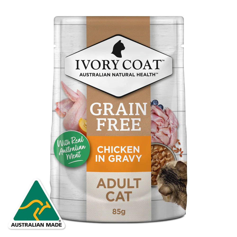 Ivory Coat Cat Wet Chicken In Gravy 85g
