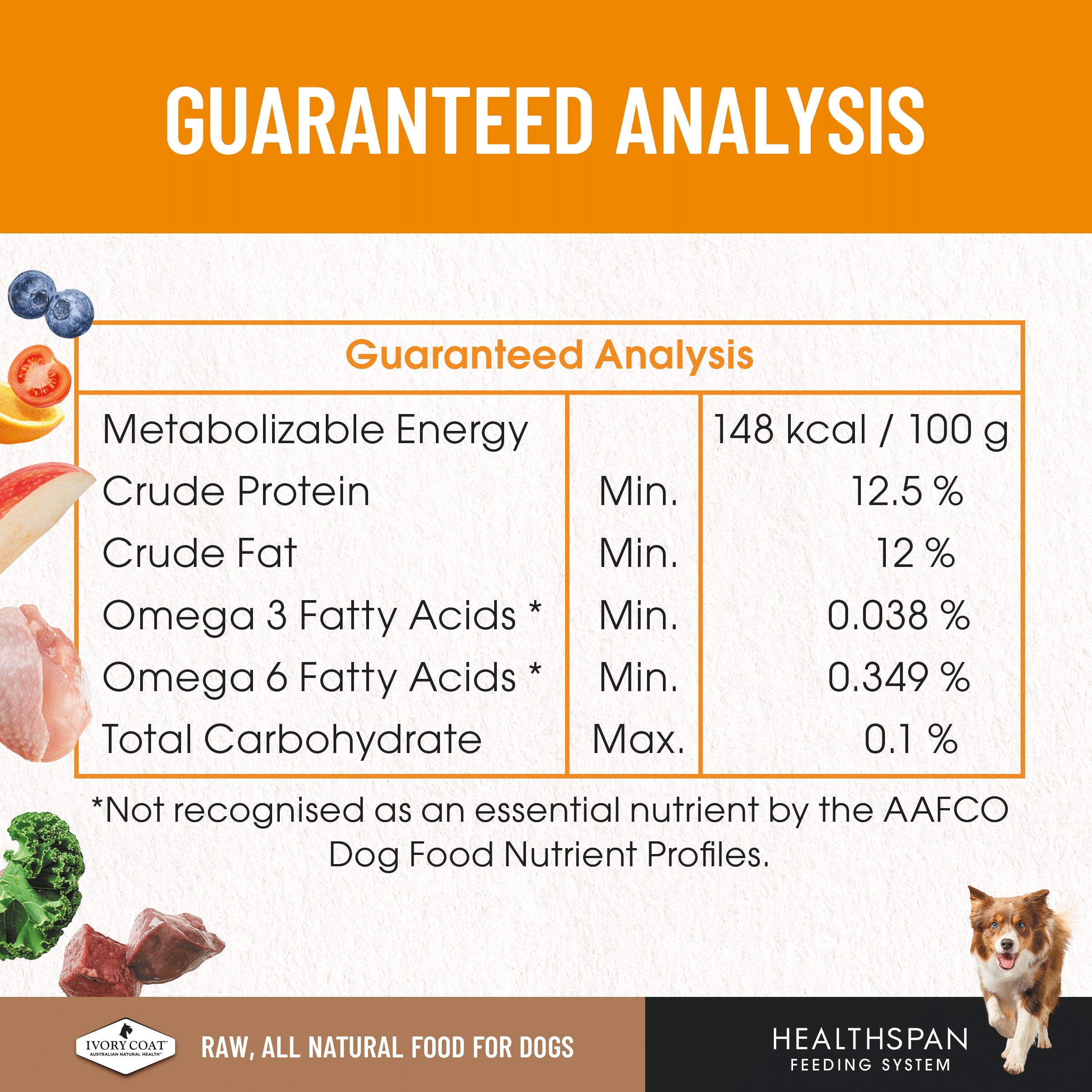 Ivory Coat Grain Free Dog Raw Chicken (12 x 227g patties)