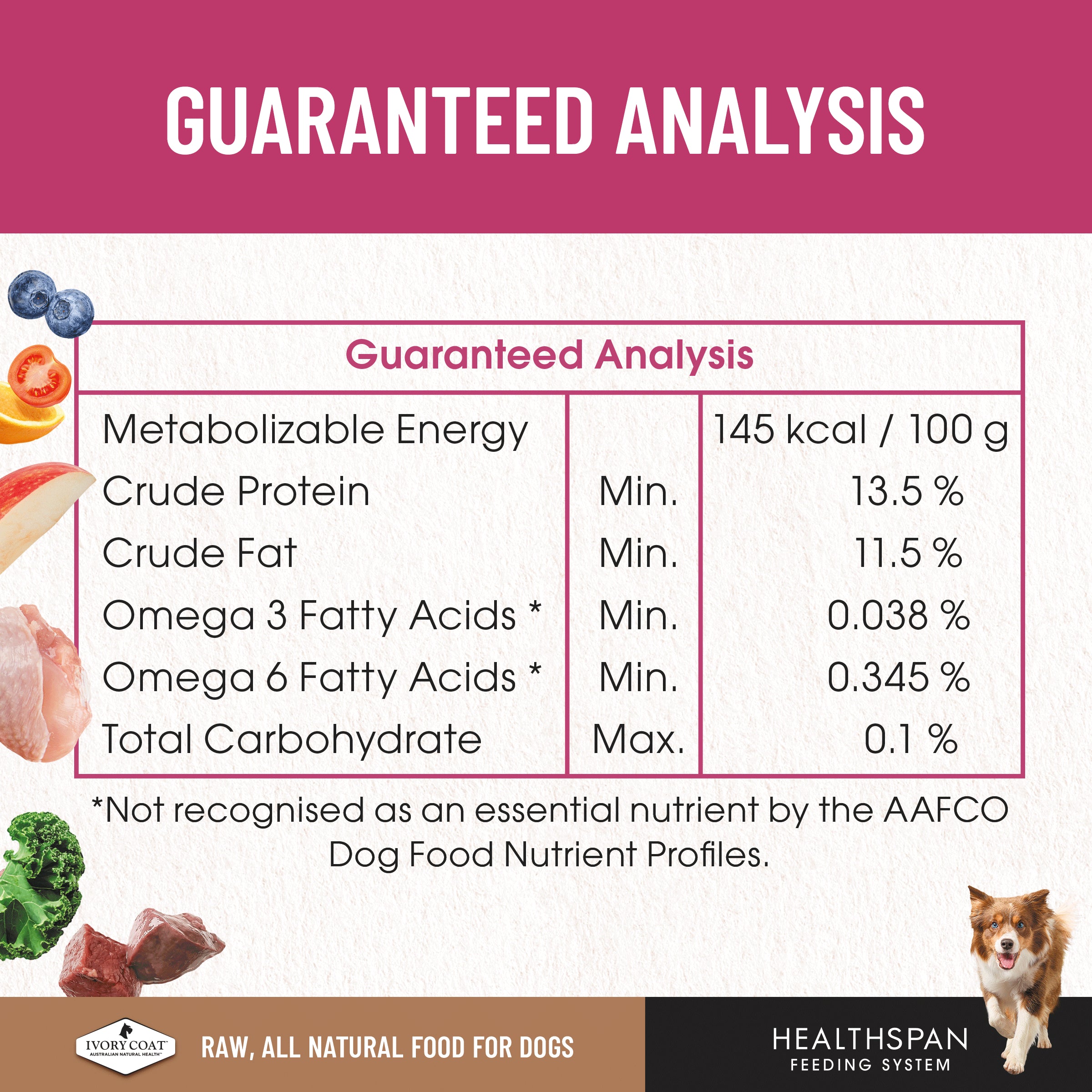 Ivory Coat Grain Free Dog Raw Combo (12 x 227g patties)