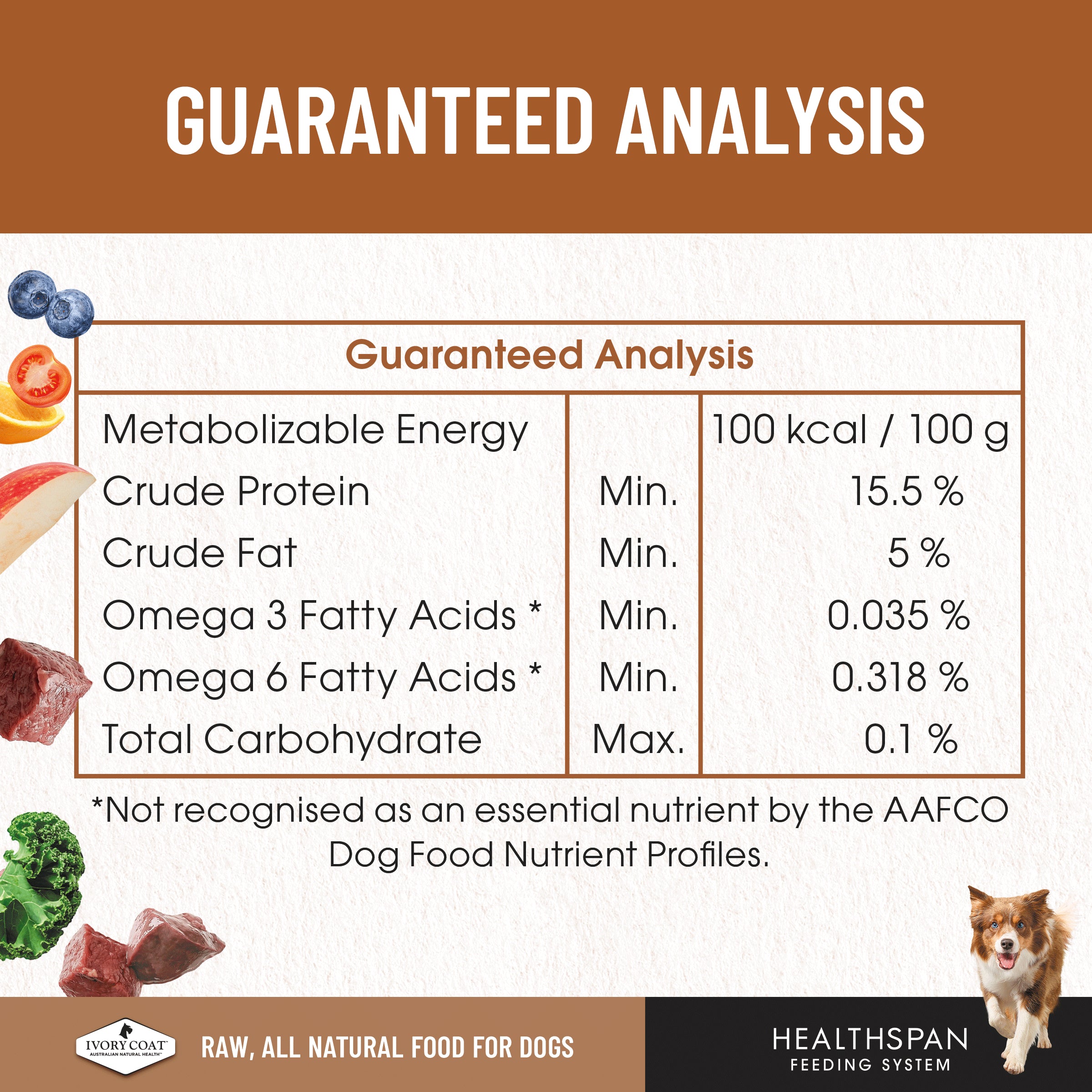 Ivory Coat Grain Free Dog Raw Kangaroo (12 x 227g patties)