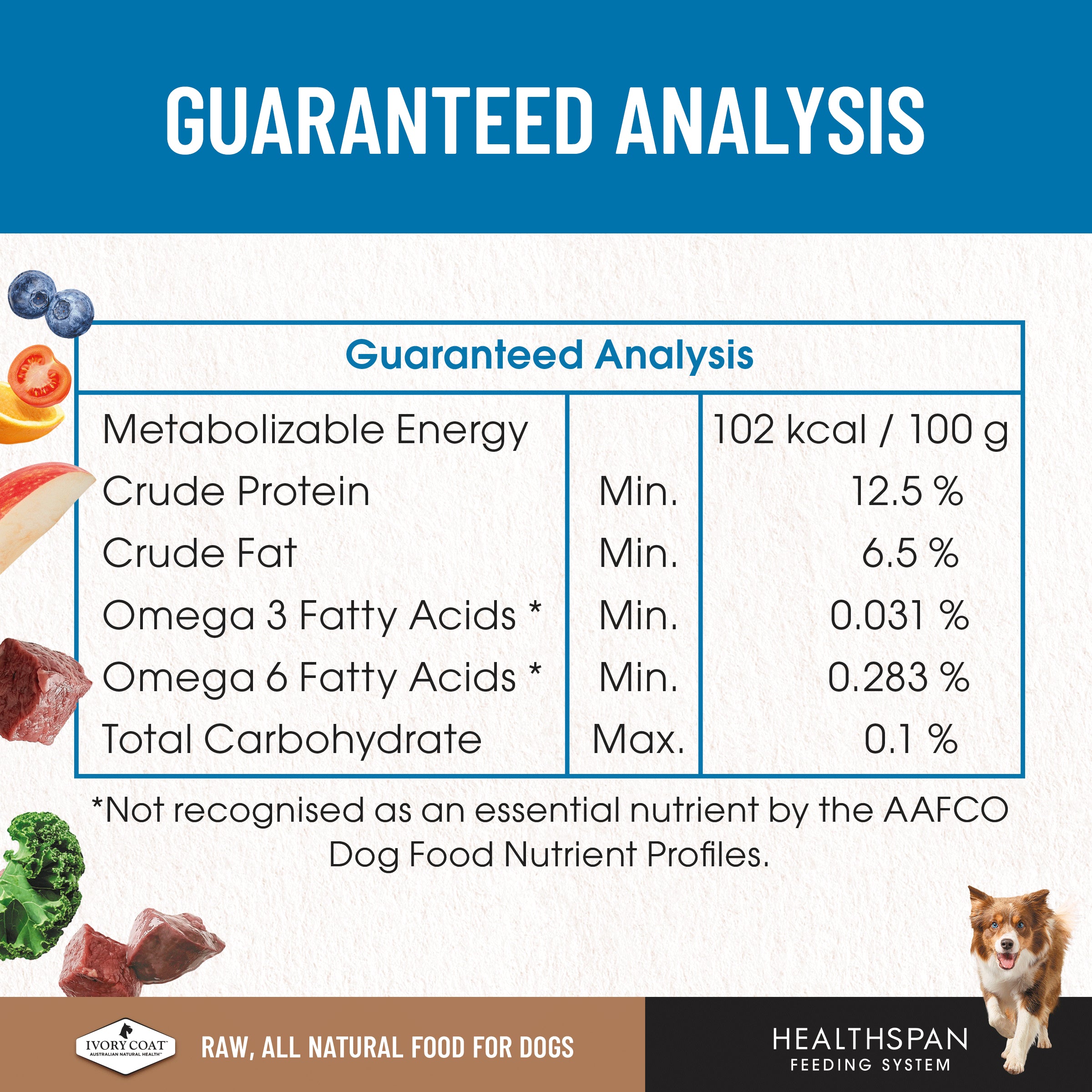 Ivory Coat Grain Free Dog Raw Turkey (12 x 227g patties)