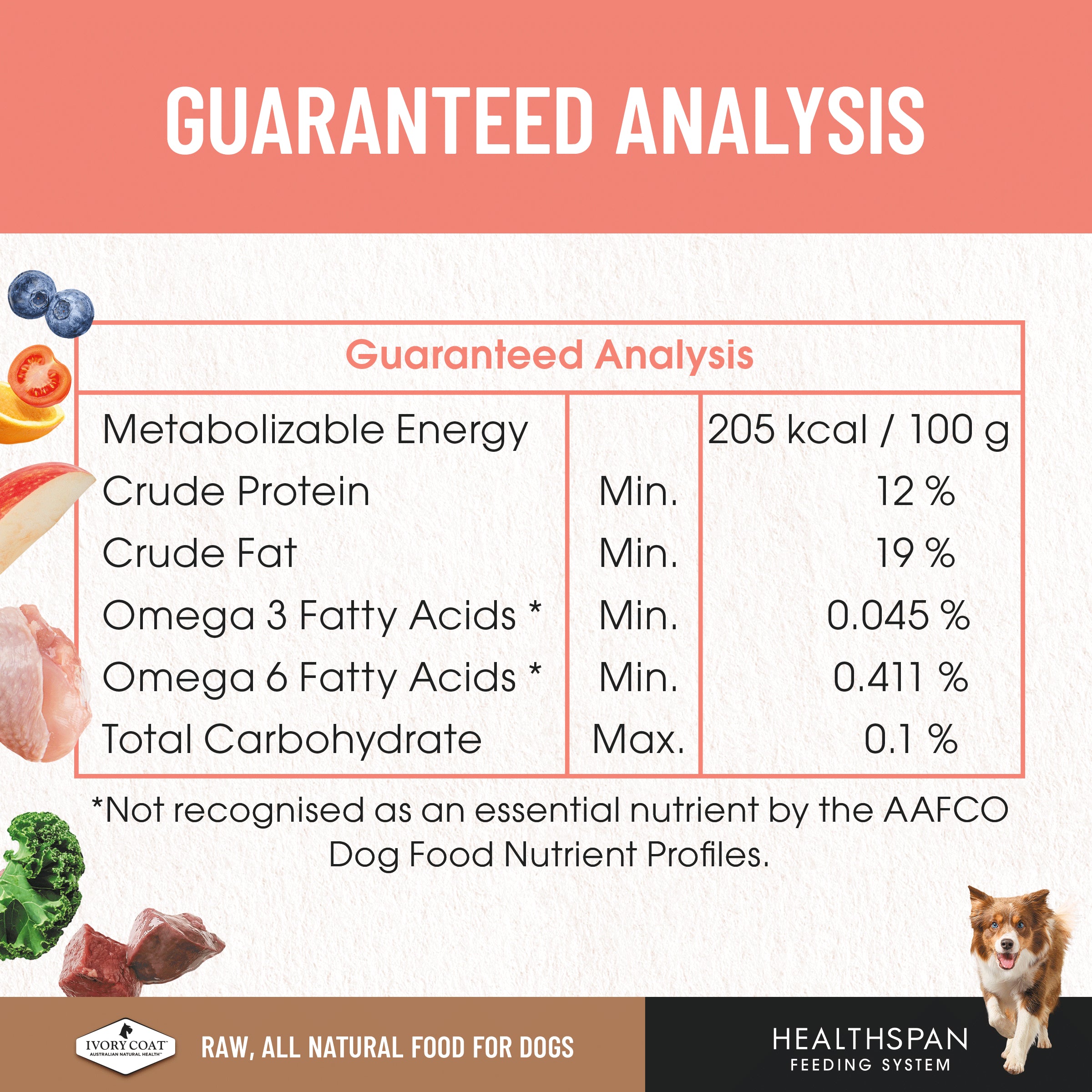 Ivory Coat Grain Free Dog Raw Salmon (12 x 227g patties)