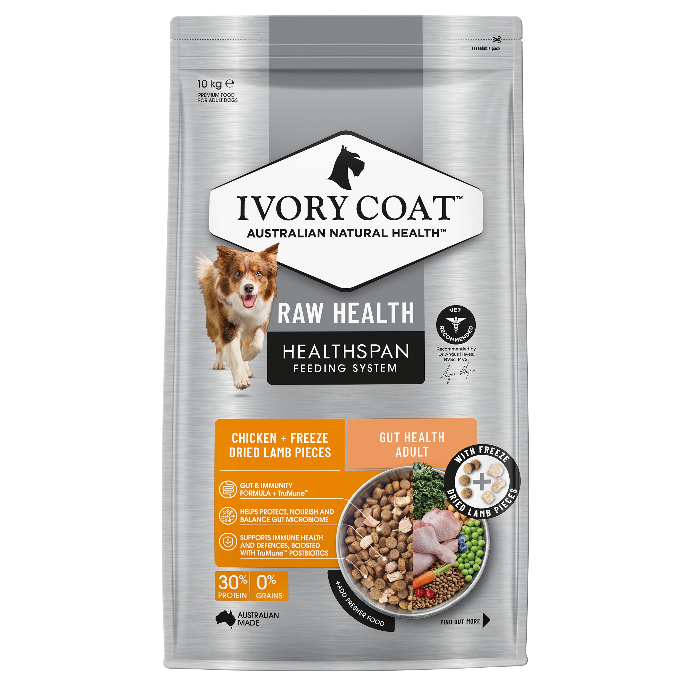 Ivory Coat Raw Health Dog Gut Health 10kg