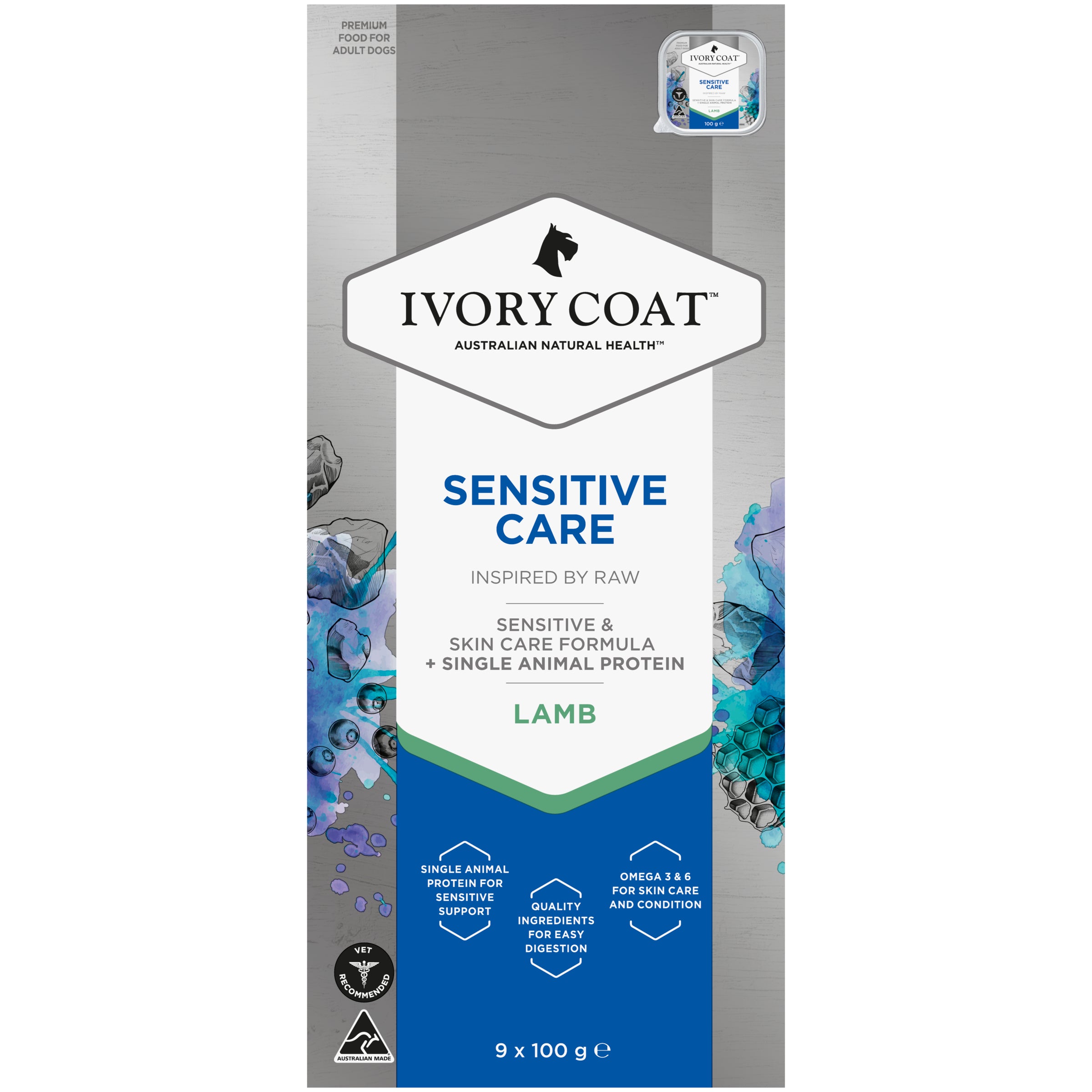 Ivory Coat Raw Inspired by Raw Sensitive Care Dog