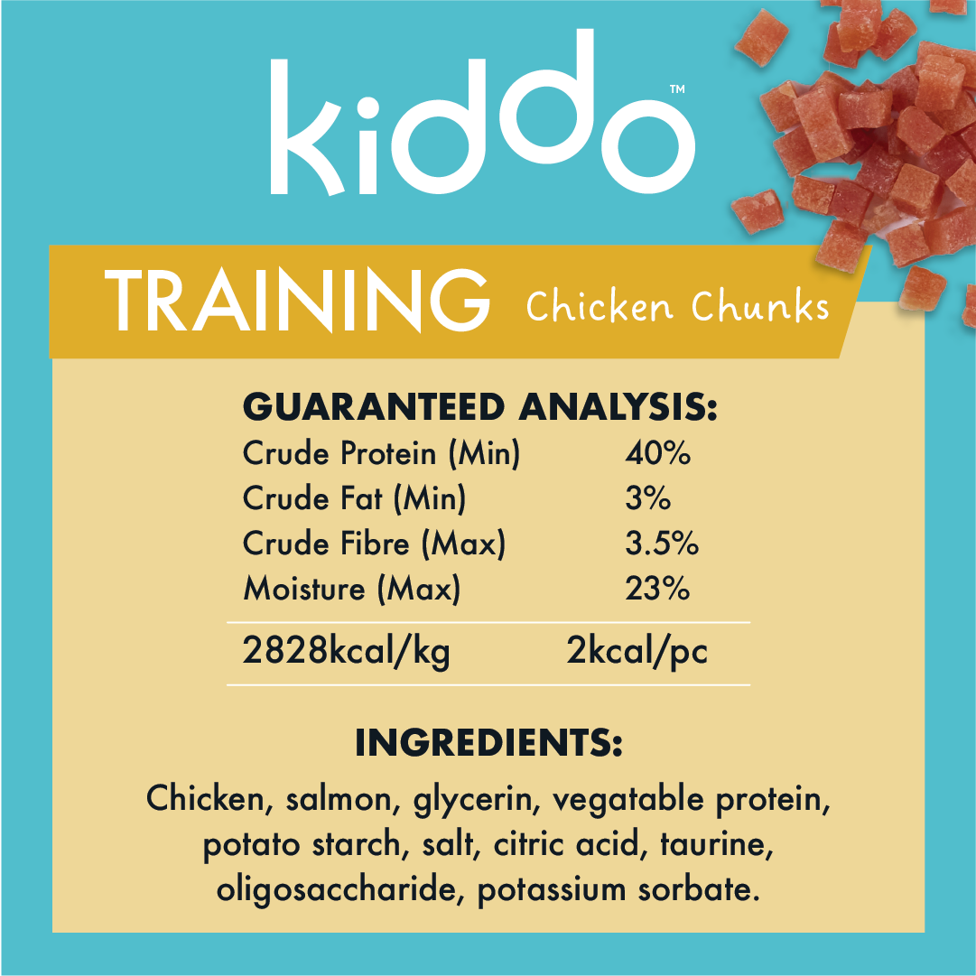 KIDDO Training Soft Chicken Chunks 90g