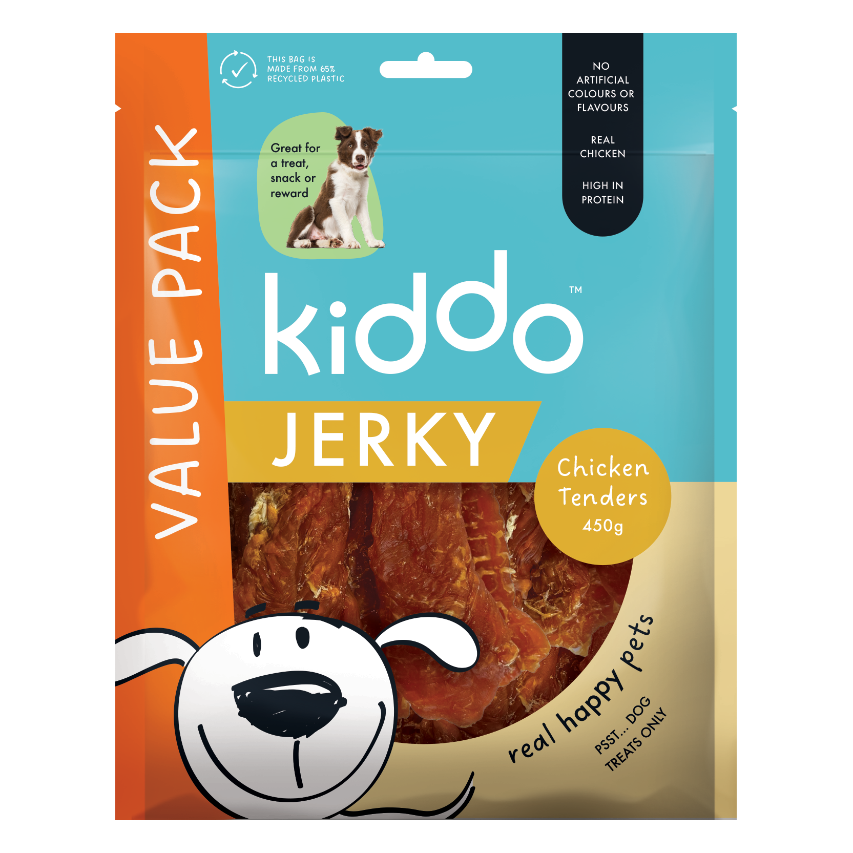 KIDDO Value Jerky Chicken Tenders 450g
