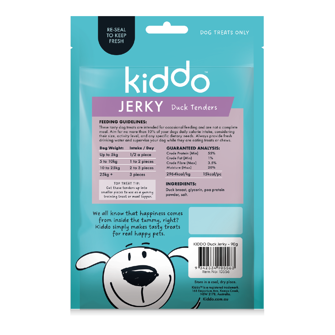 KIDDO Jerky Duck Tenders 90g