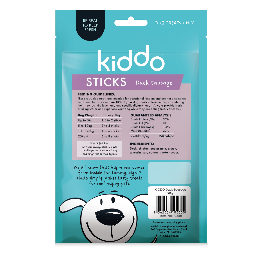 KIDDO Sticks Duck Sausage 90g