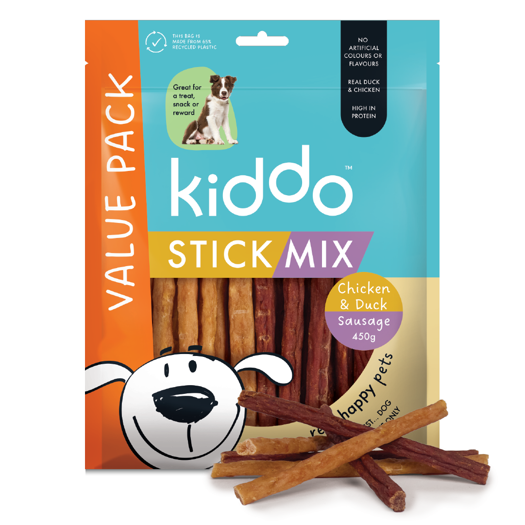 KIDDO Value Stick Mix Chicken & Duck Sausage 450g