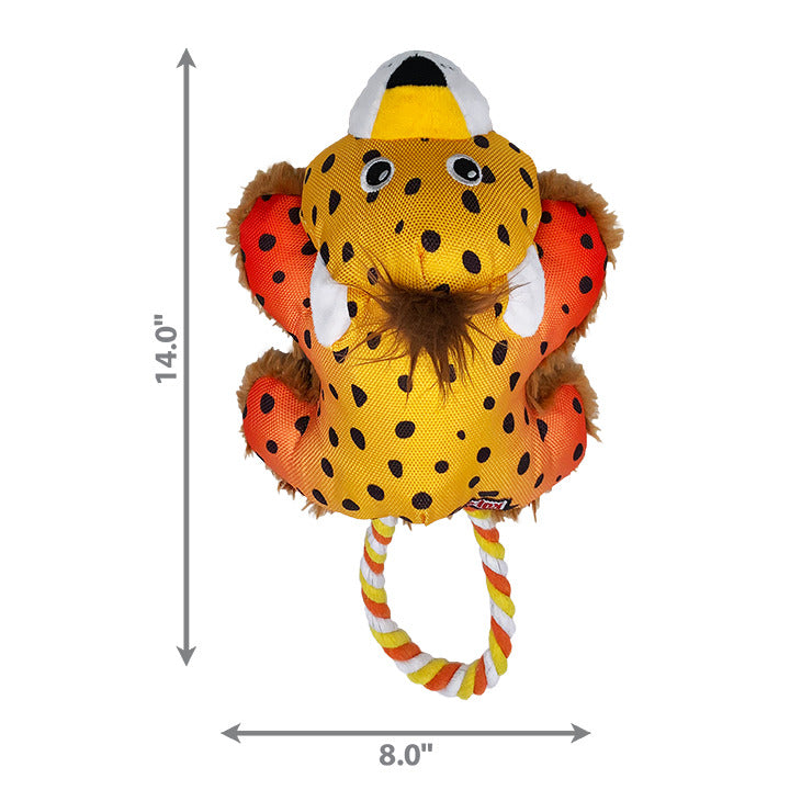 Kong Cozie Tuggz Cheetah Medium Large