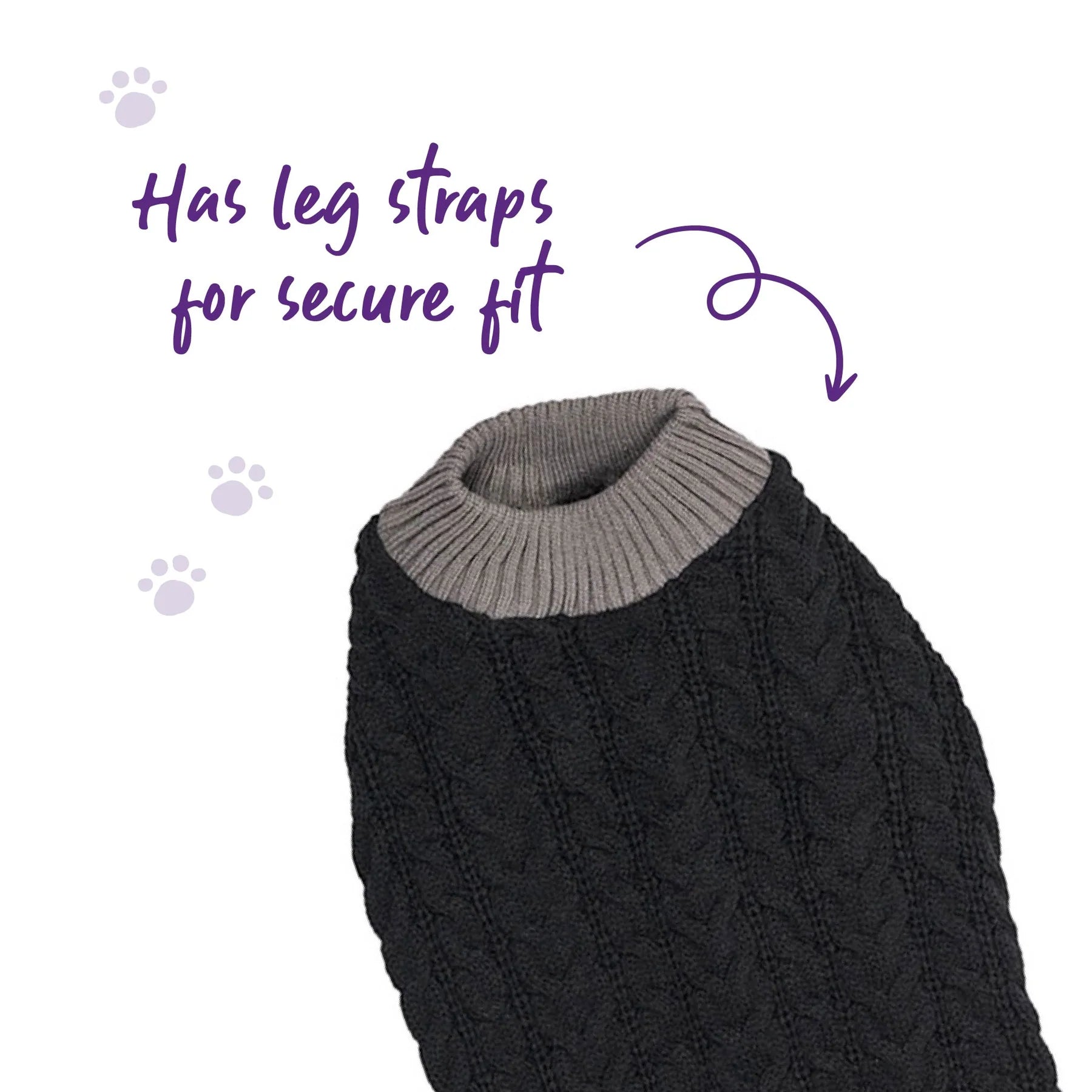 Kazoo Black Cable Knit