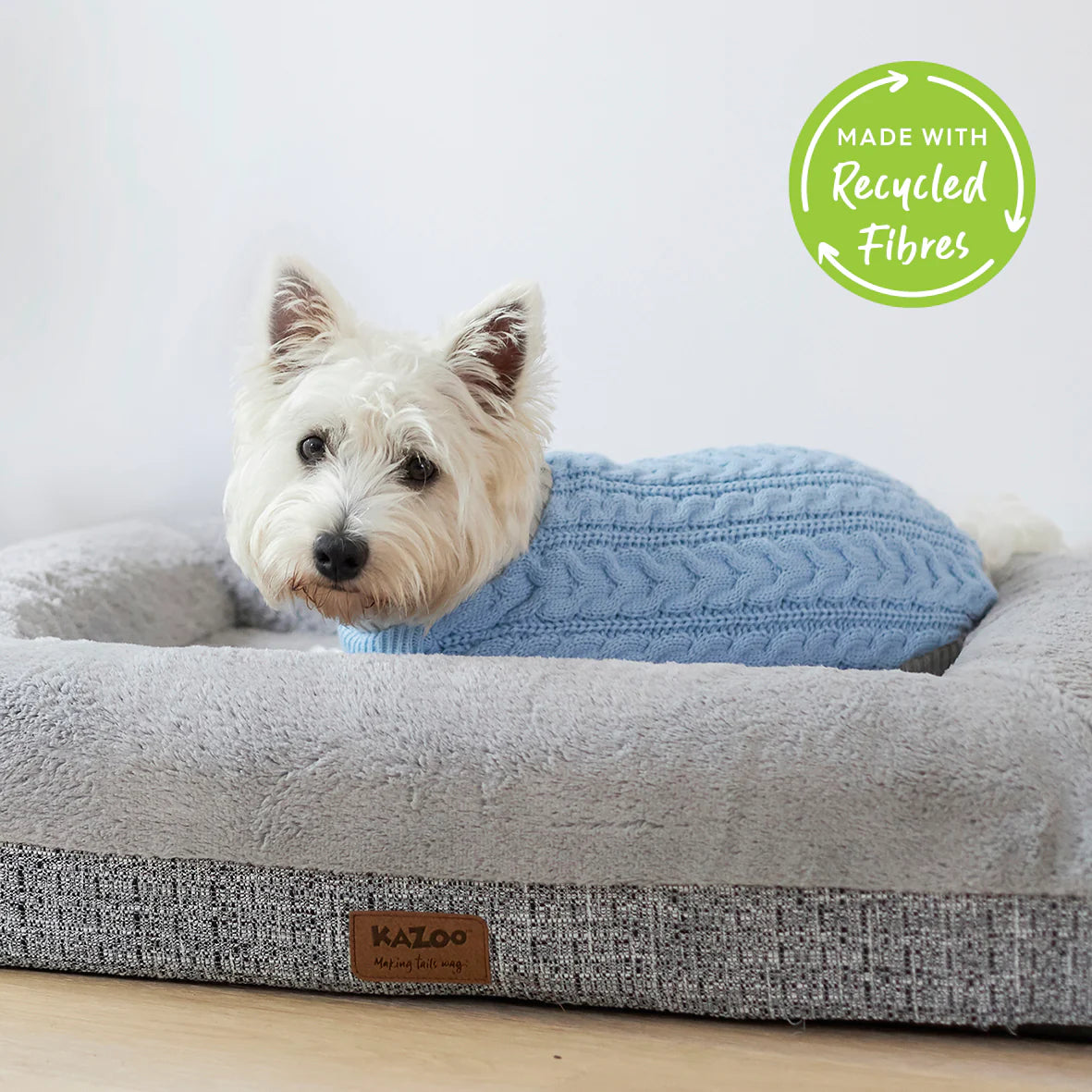 Kazoo Blue Cloud Cable Knit