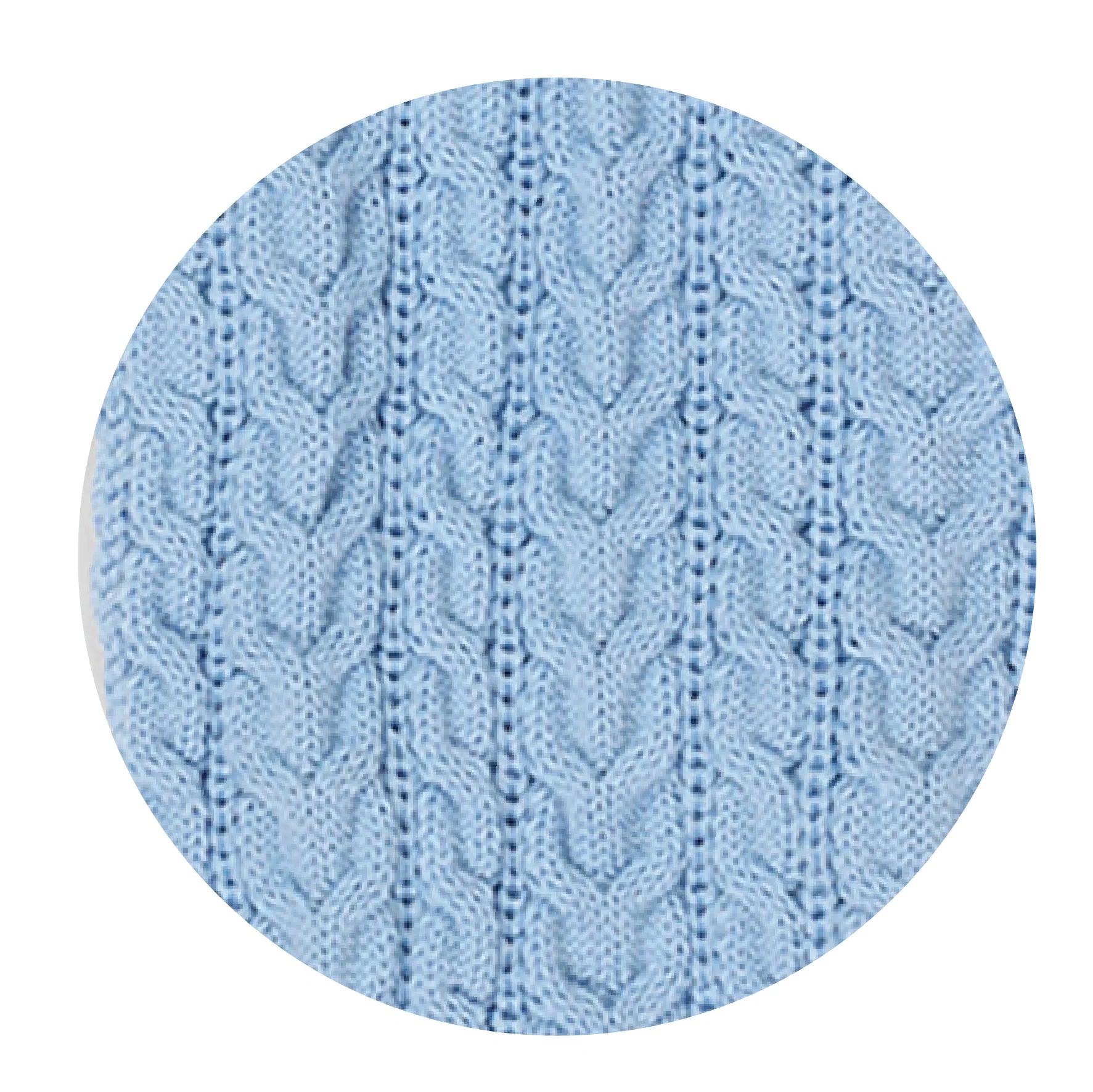 Kazoo Blue Cloud Cable Knit Coat