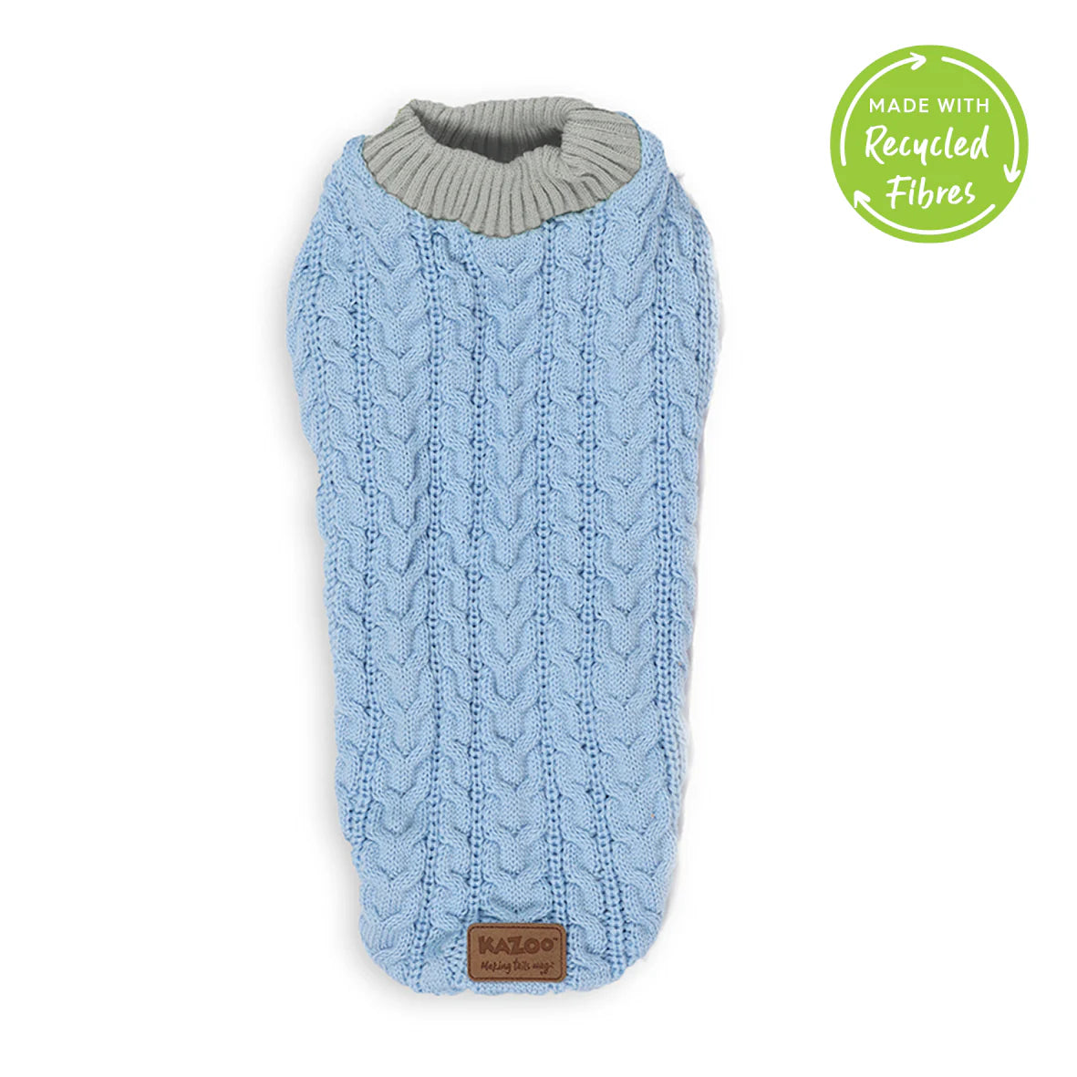 Kazoo Blue Cloud Cable Knit Coat