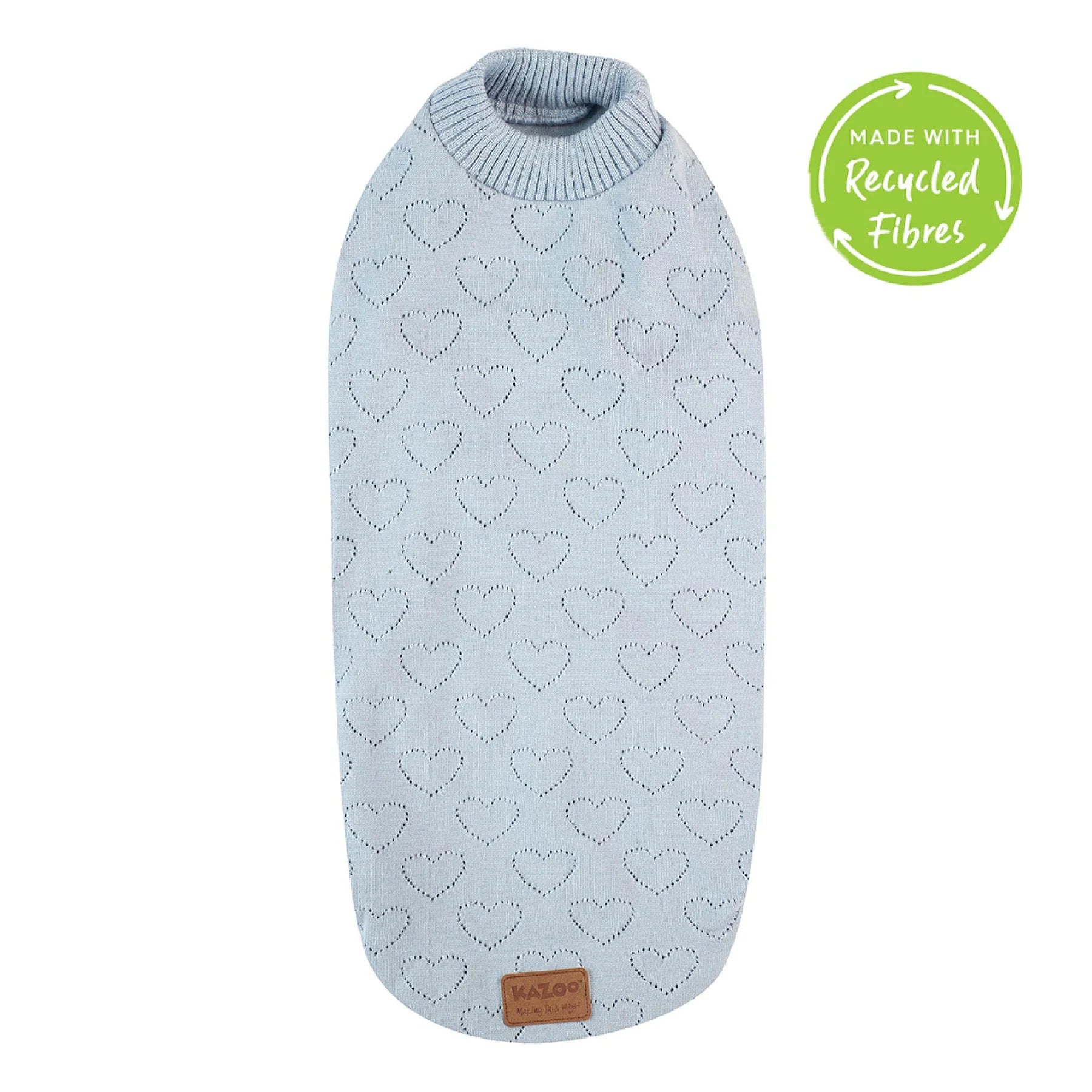 Kazoo Heart Knit Blue