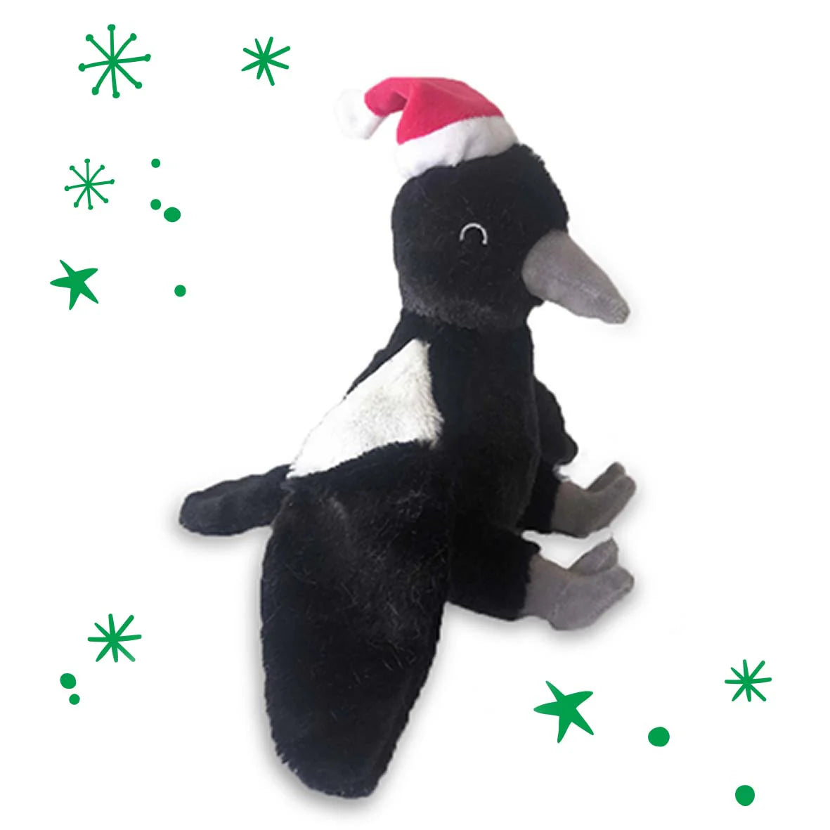 Kazoo Plush Christmas Magpie