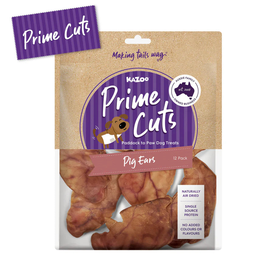 Kazoo Prime Cuts Pig Ear 12pk