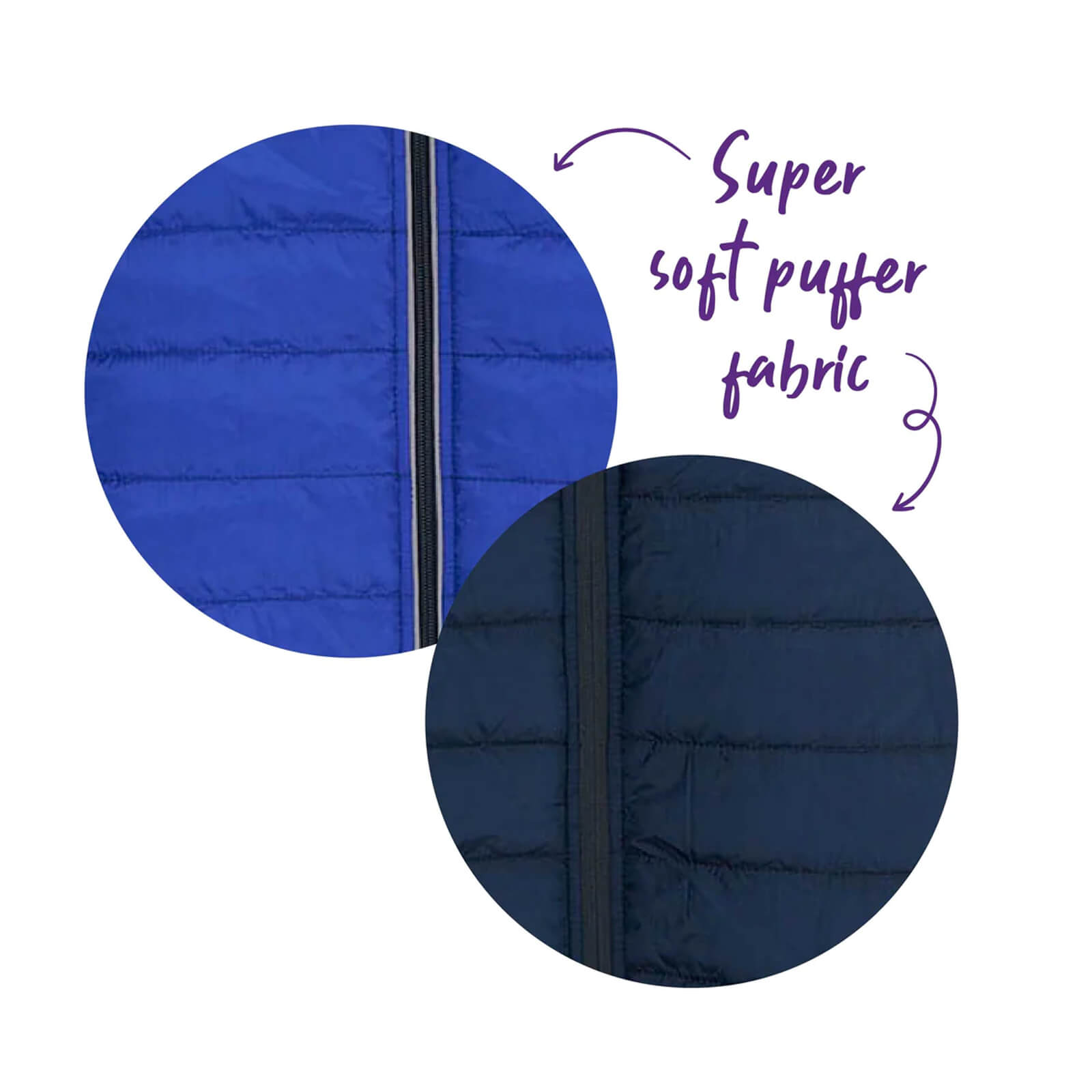 Kazoo Reversible Puffer Jacket Blue Navy 53cm