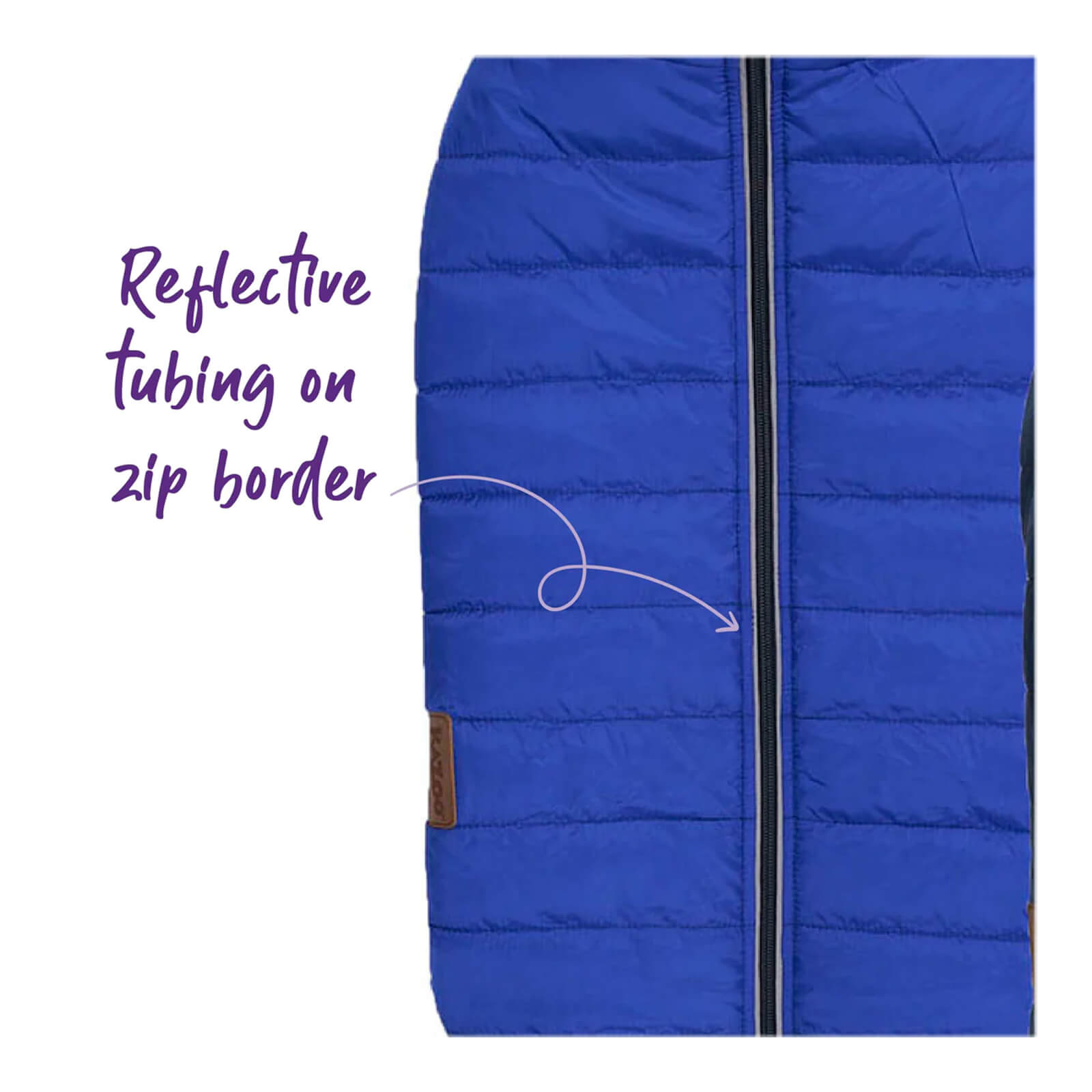Kazoo Reversible Puffer Jacket Blue Navy 40cm