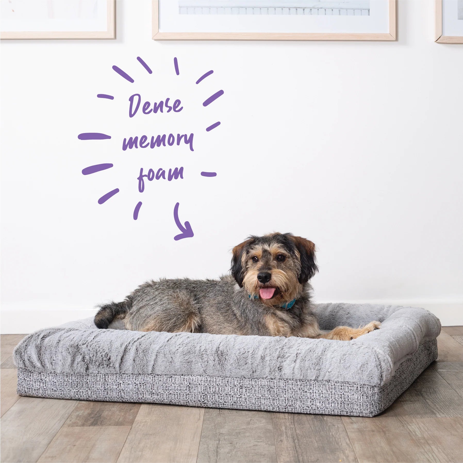 Kazoo Wombat Plush Bed Grey XL