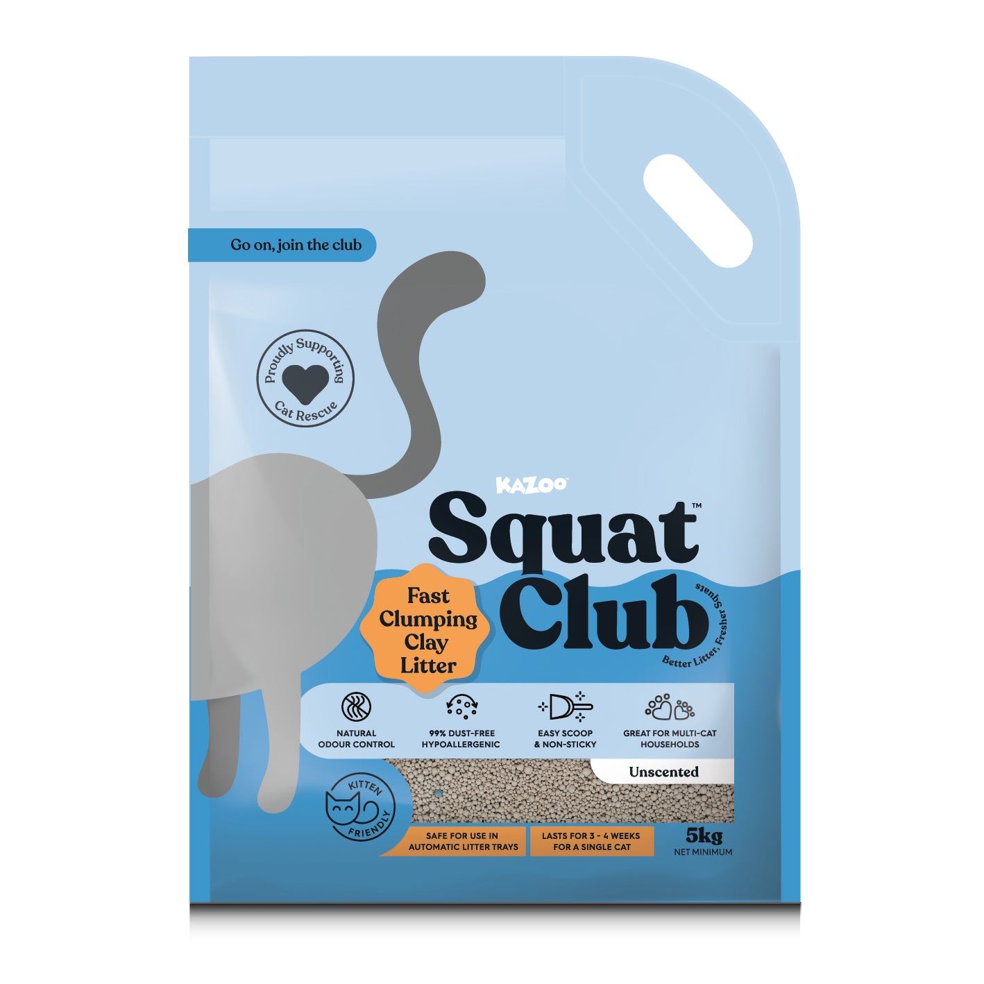 Squat Club Fast Clumping Clay Litter
