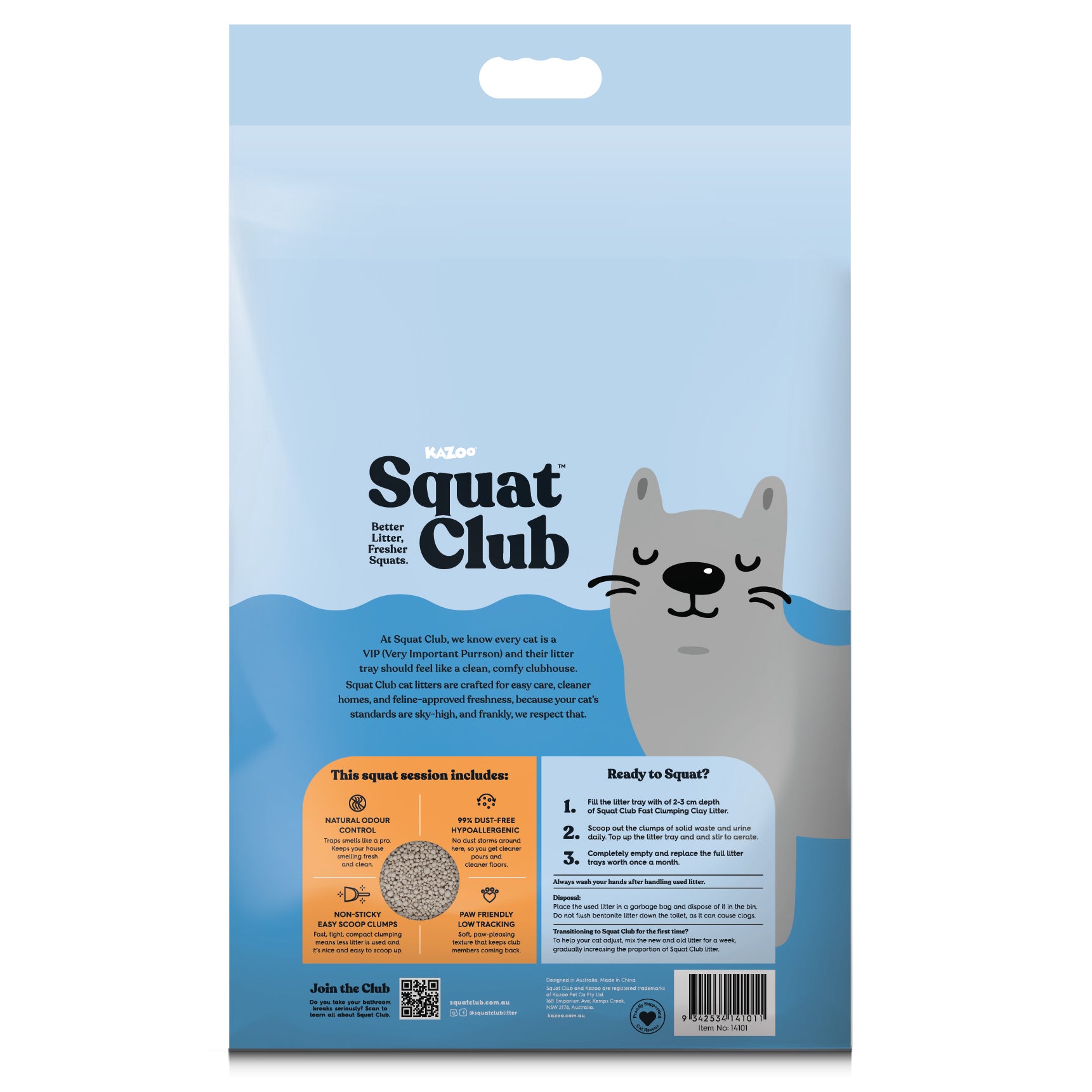 Squat Club Fast Clumping Clay Litter