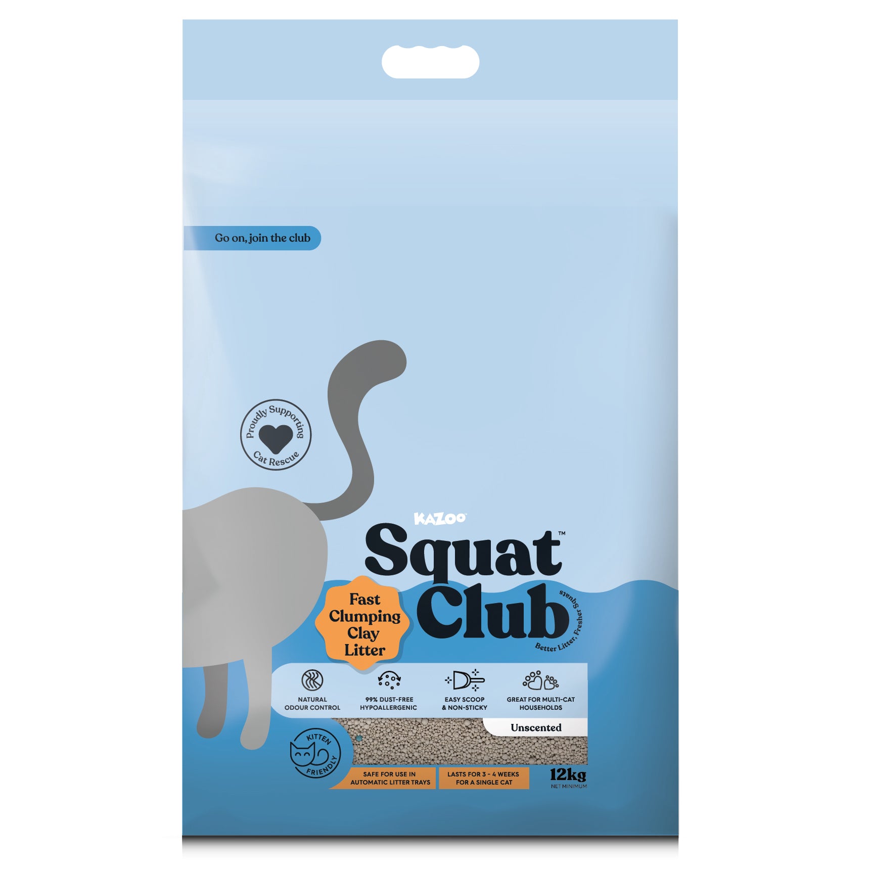 Squat Club Fast Clumping Clay Litter