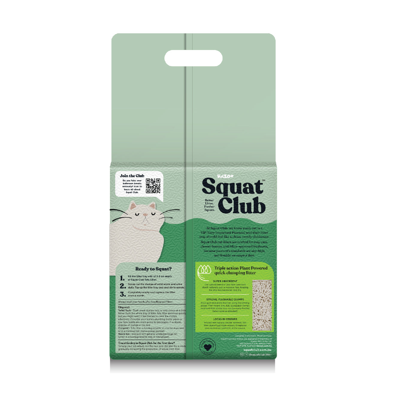 Squat Club Plant Powered Flushable Litter