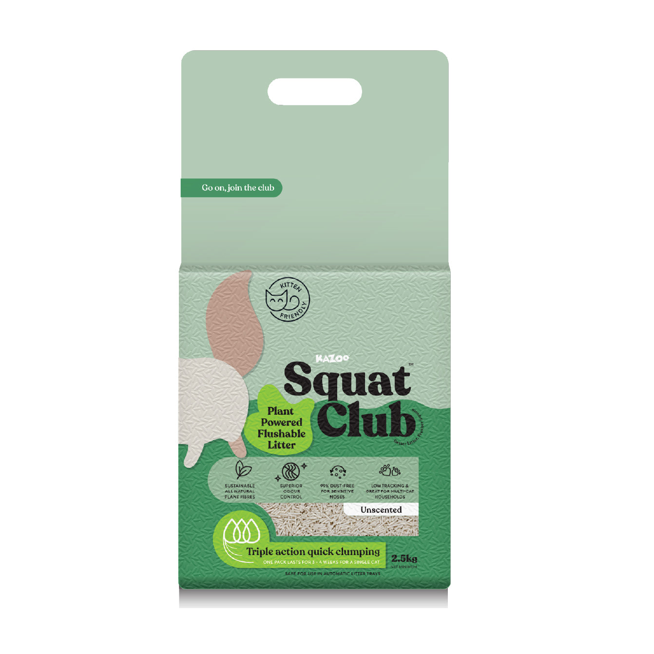 Squat Club Plant Powered Flushable Litter