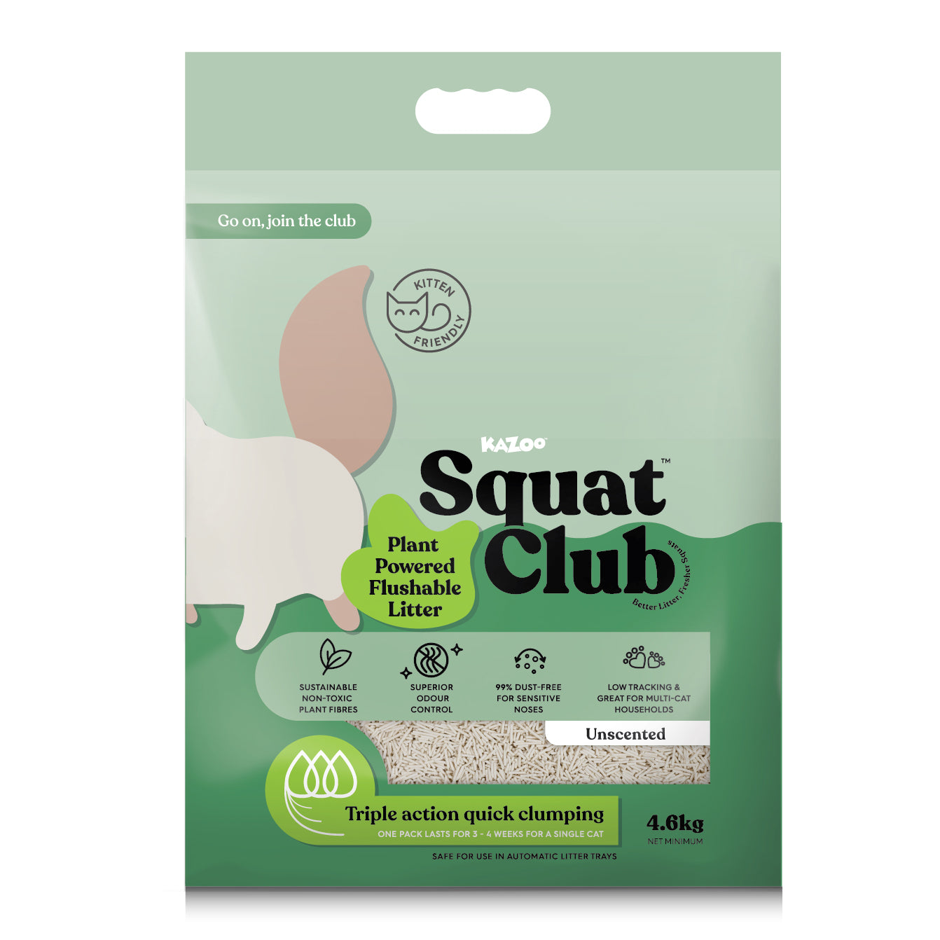 Squat Club Plant Powered Flushable Litter