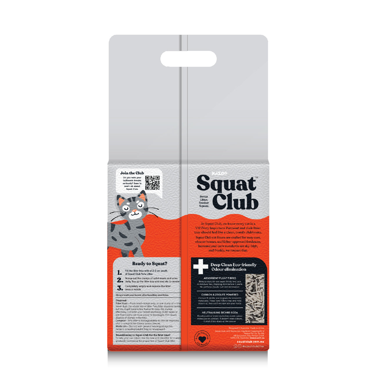 Squat Club Deep Clean Eco Charcoal Litter