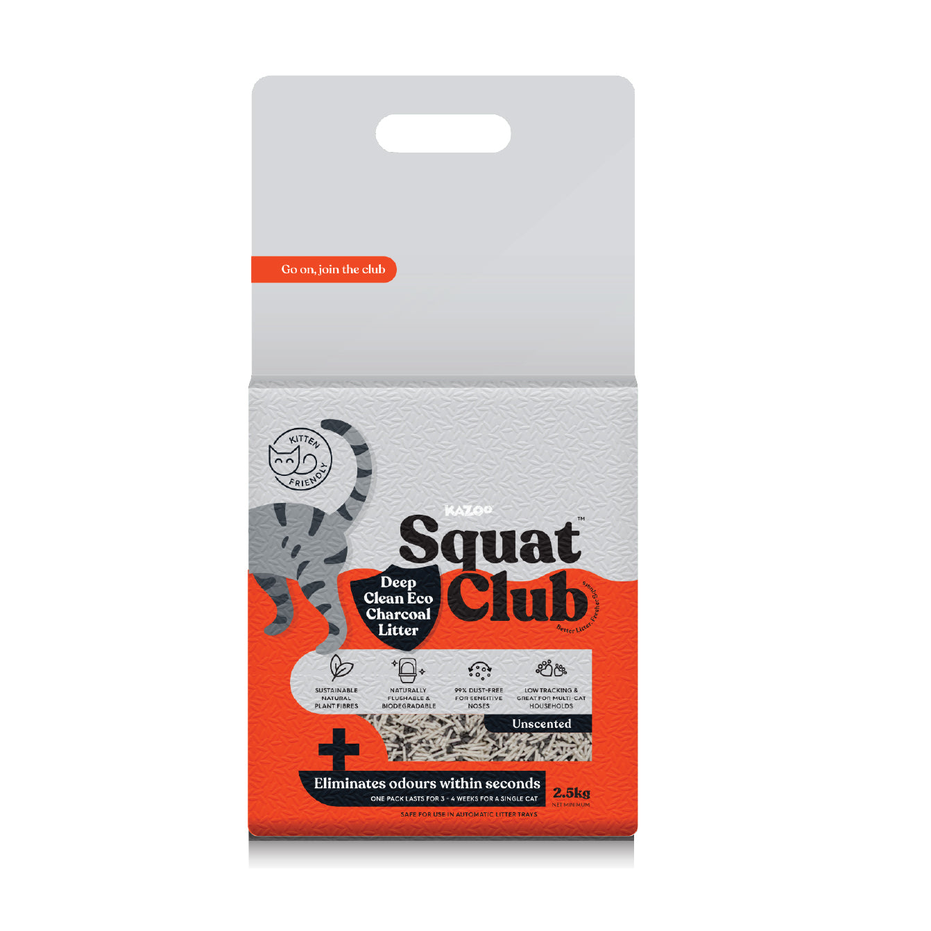 Squat Club Deep Clean Eco Charcoal Litter