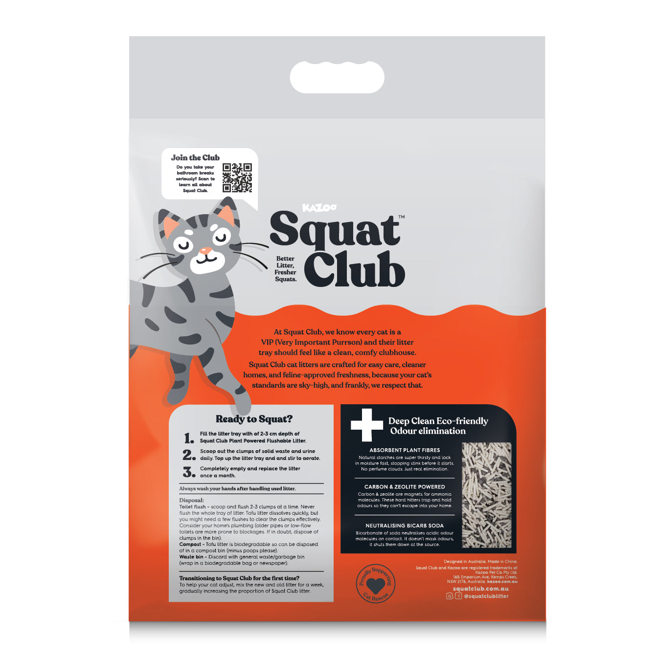 Squat Club Deep Clean Eco Charcoal Litter