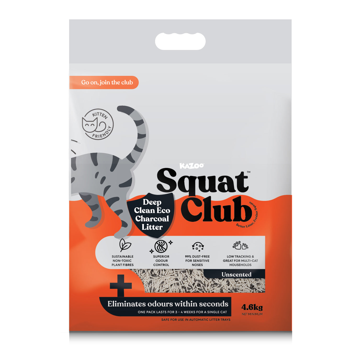 Squat Club Deep Clean Eco Charcoal Litter