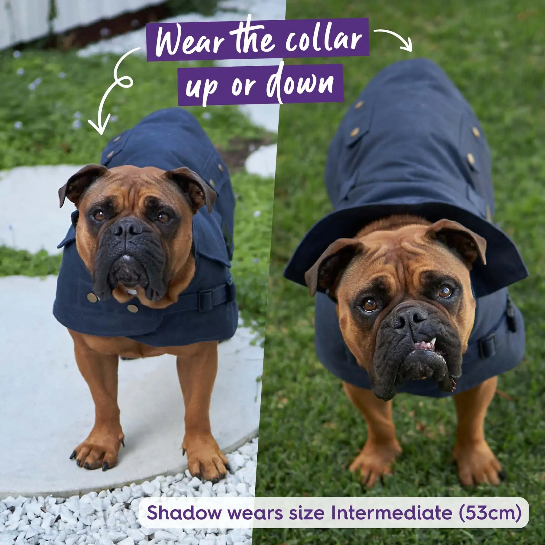 kazoo Aussie Oilskin Coat Navy