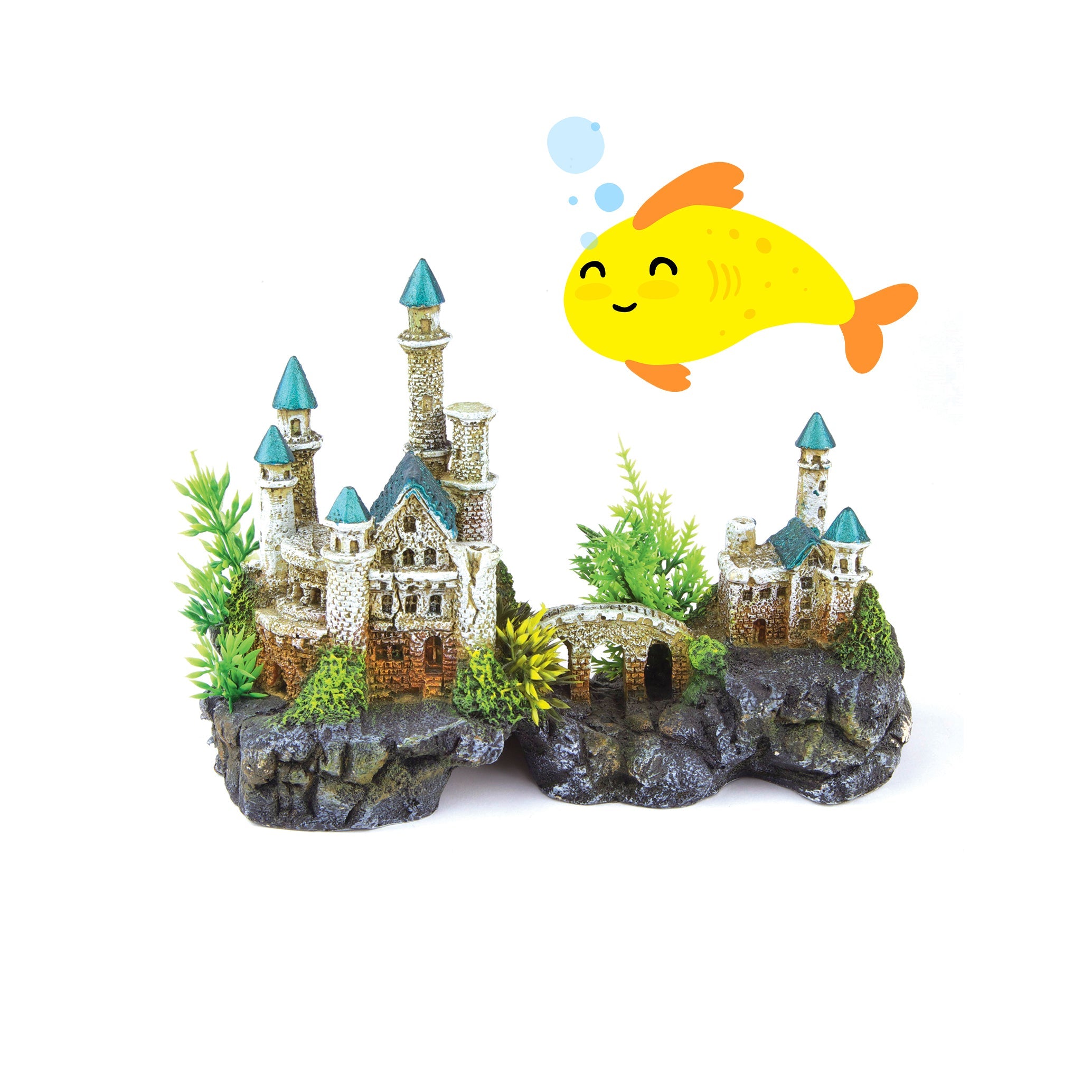 Mountain Castle With Plants Small