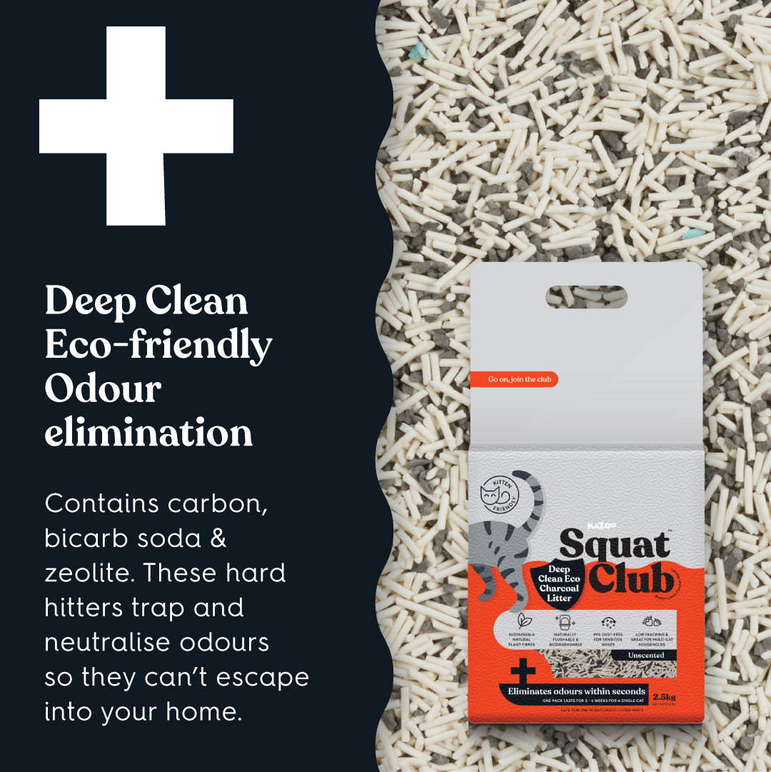 Squat Club Deep Clean Eco Charcoal Litter