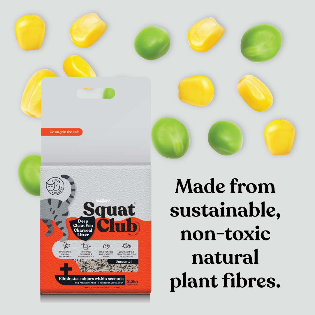 Squat Club Deep Clean Eco Charcoal Litter
