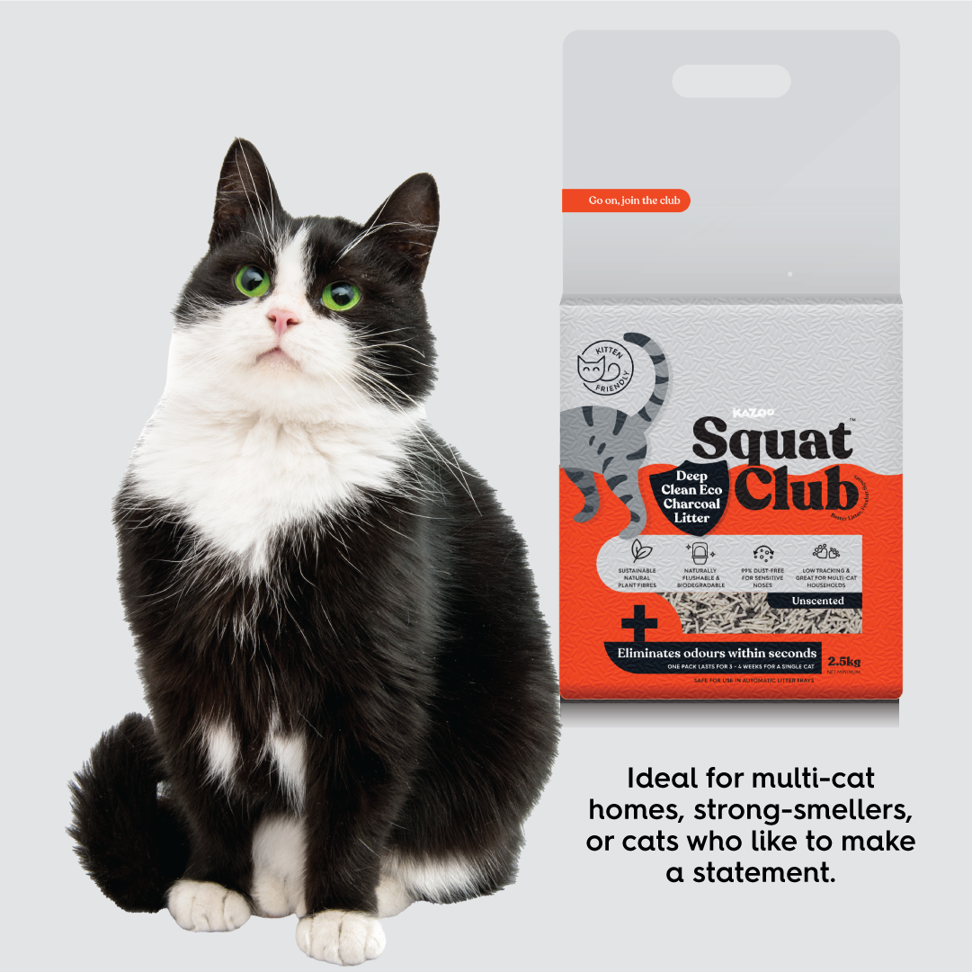 Squat Club Deep Clean Eco Charcoal Litter