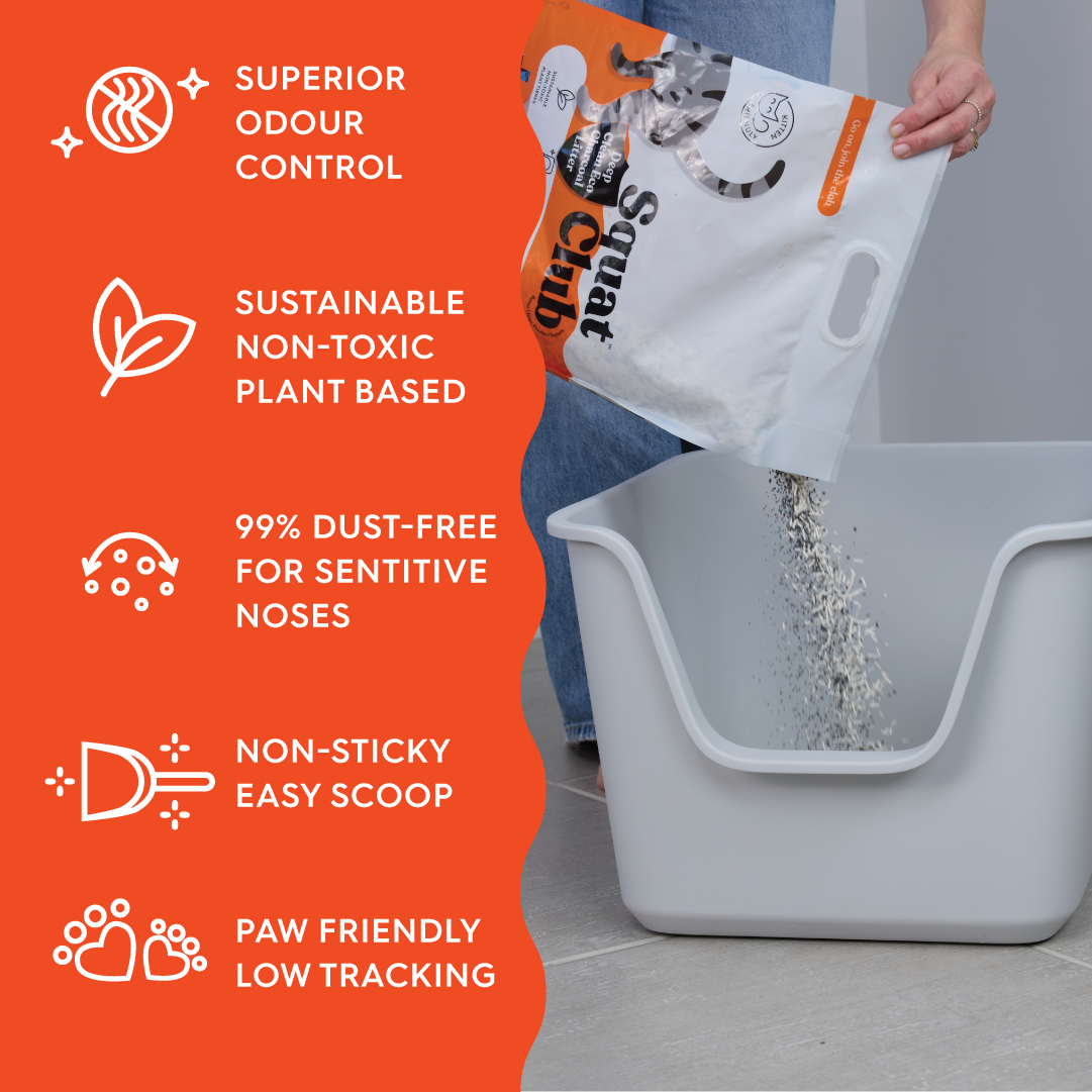 Squat Club Deep Clean Eco Charcoal Litter