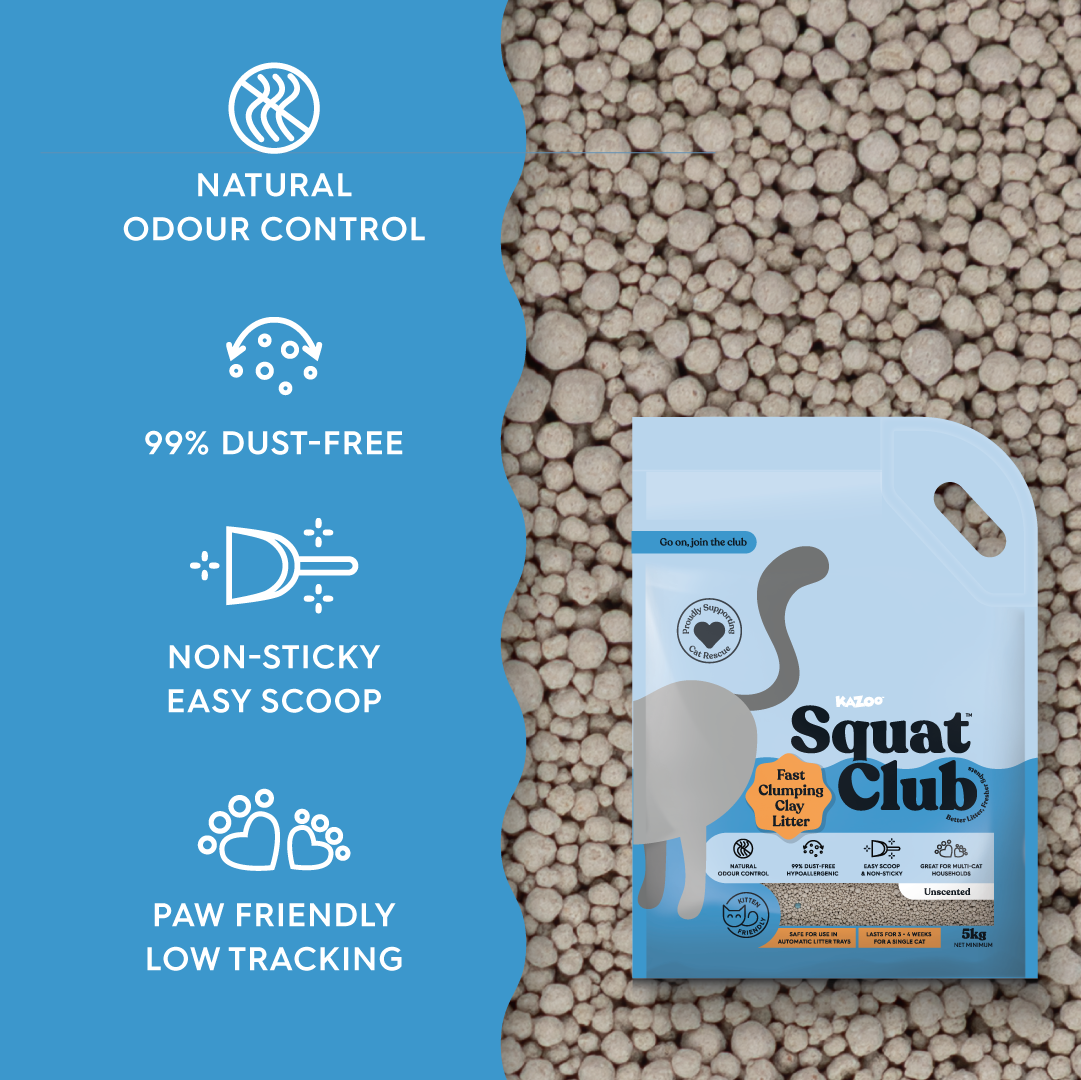 Squat Club Fast Clumping Clay Litter