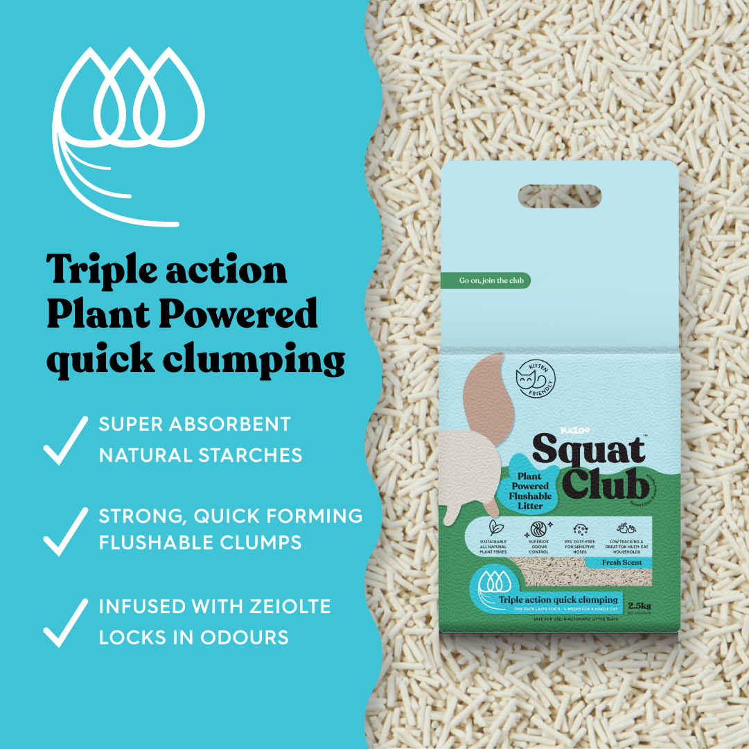 Squat Club Plant Powered Flushable Litter Fresh Scent